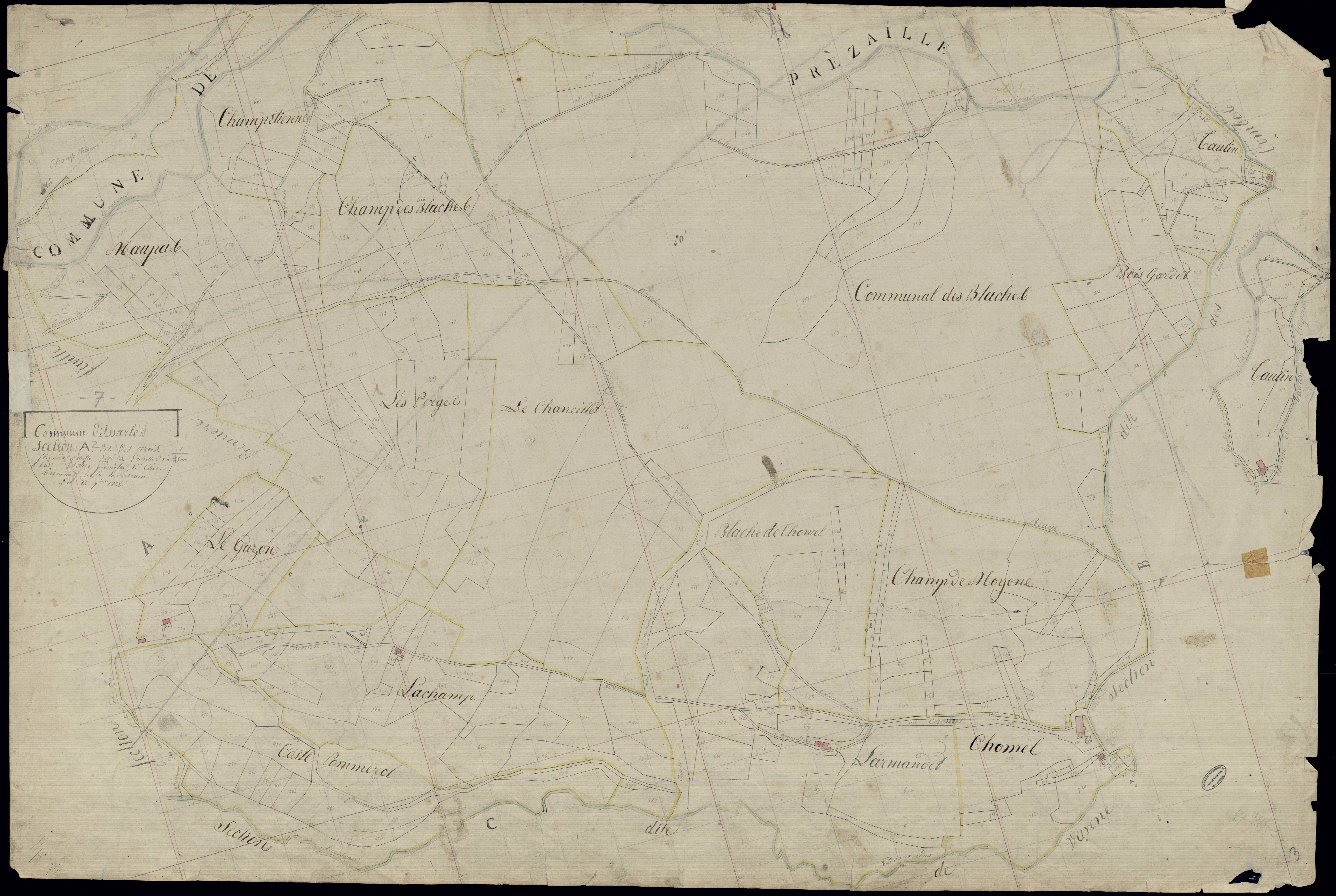Issarlès - Section A - Feuillet 2