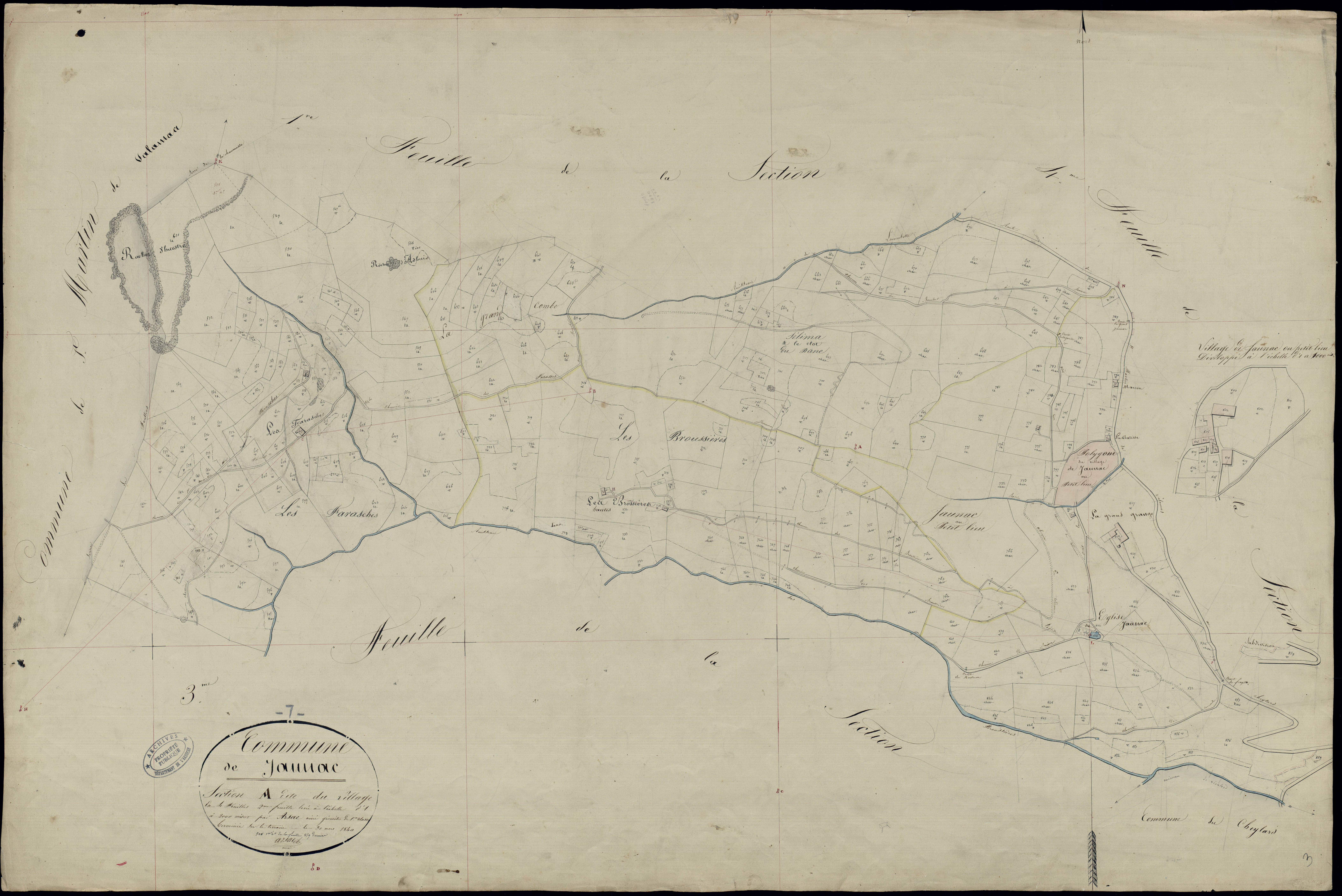 Jaunac - Section A - Feuillet 2