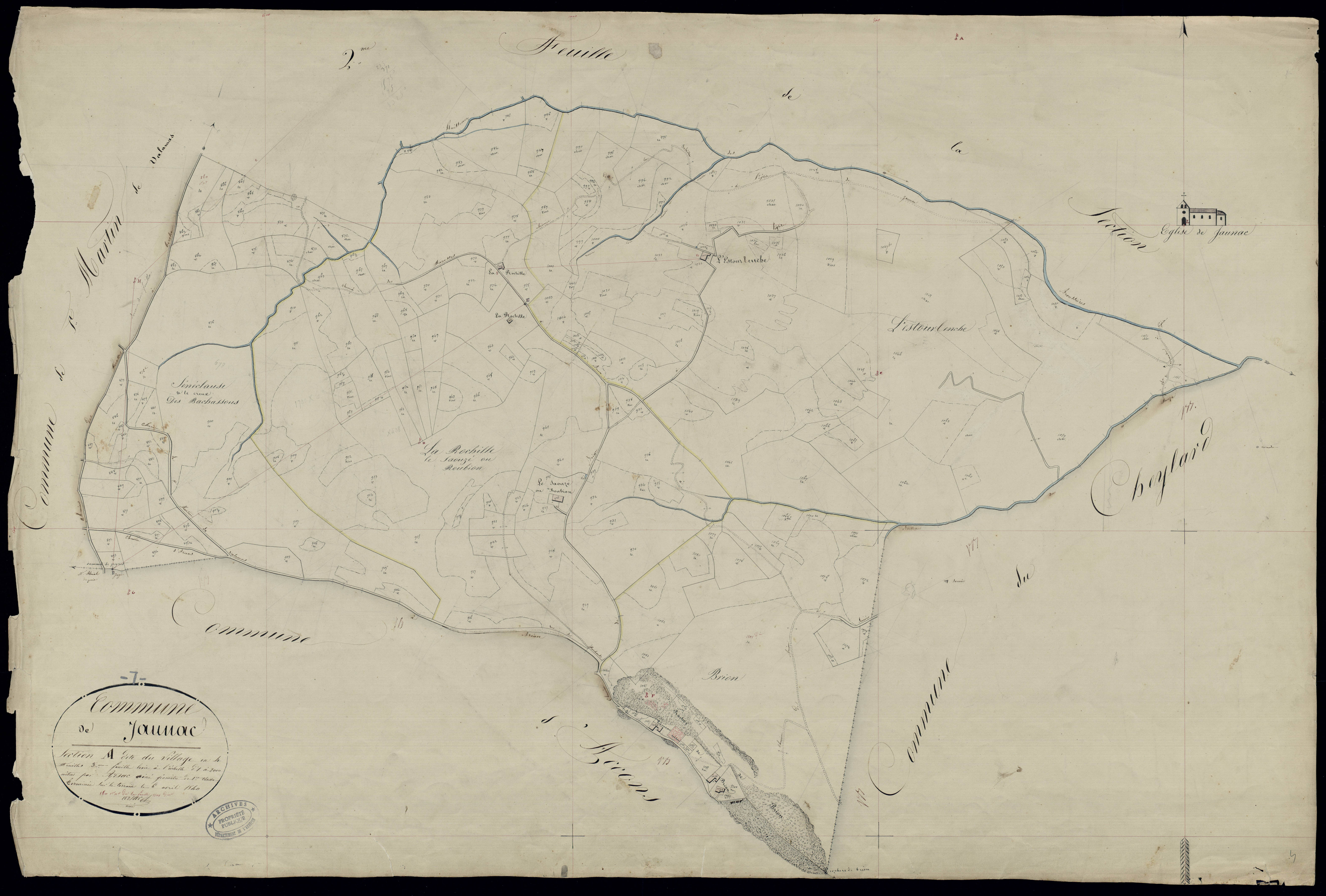 Jaunac - Section A - Feuillet 3