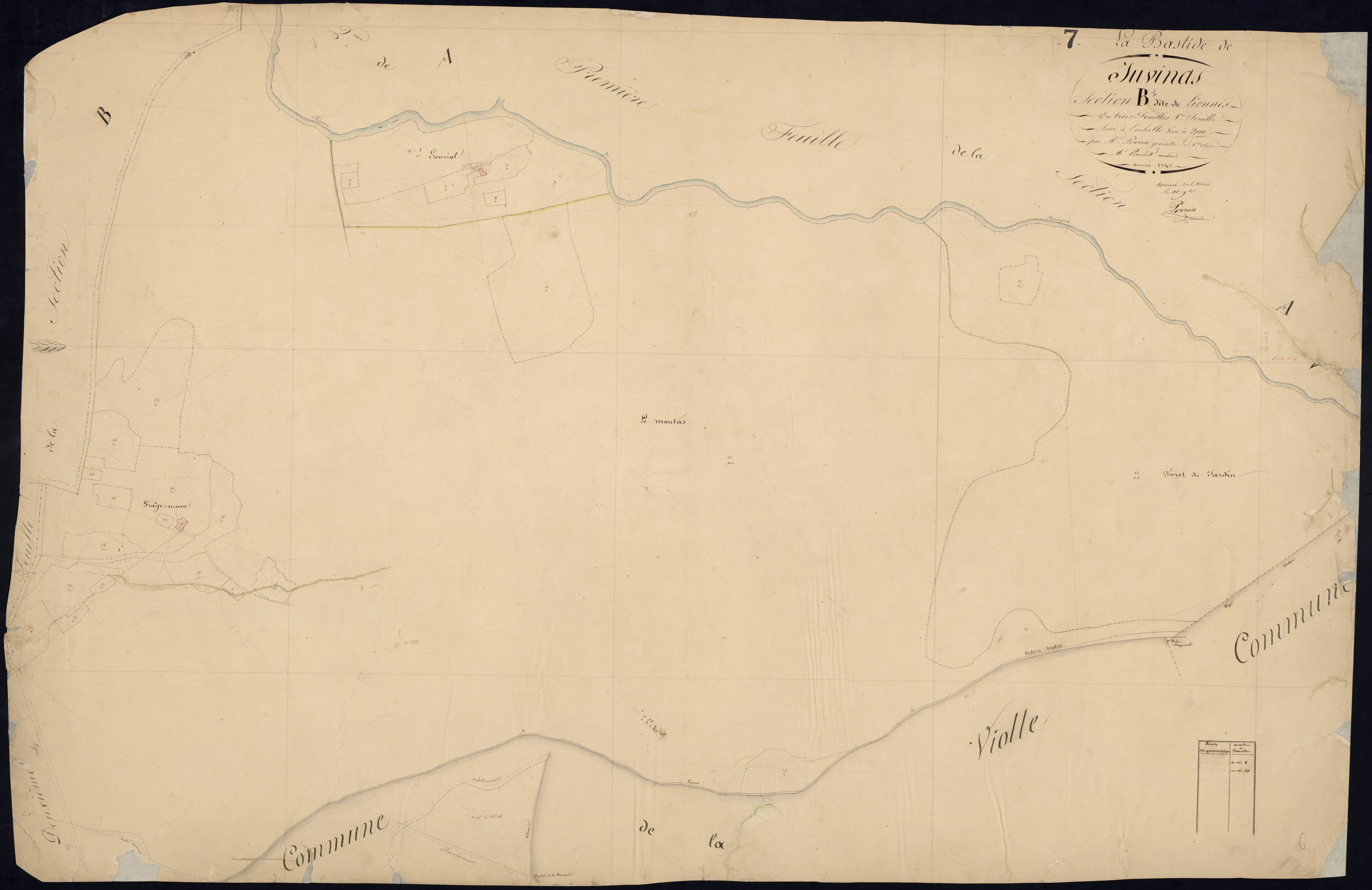 Labastide-sur-Besorgues - Section B - Feuillet 1