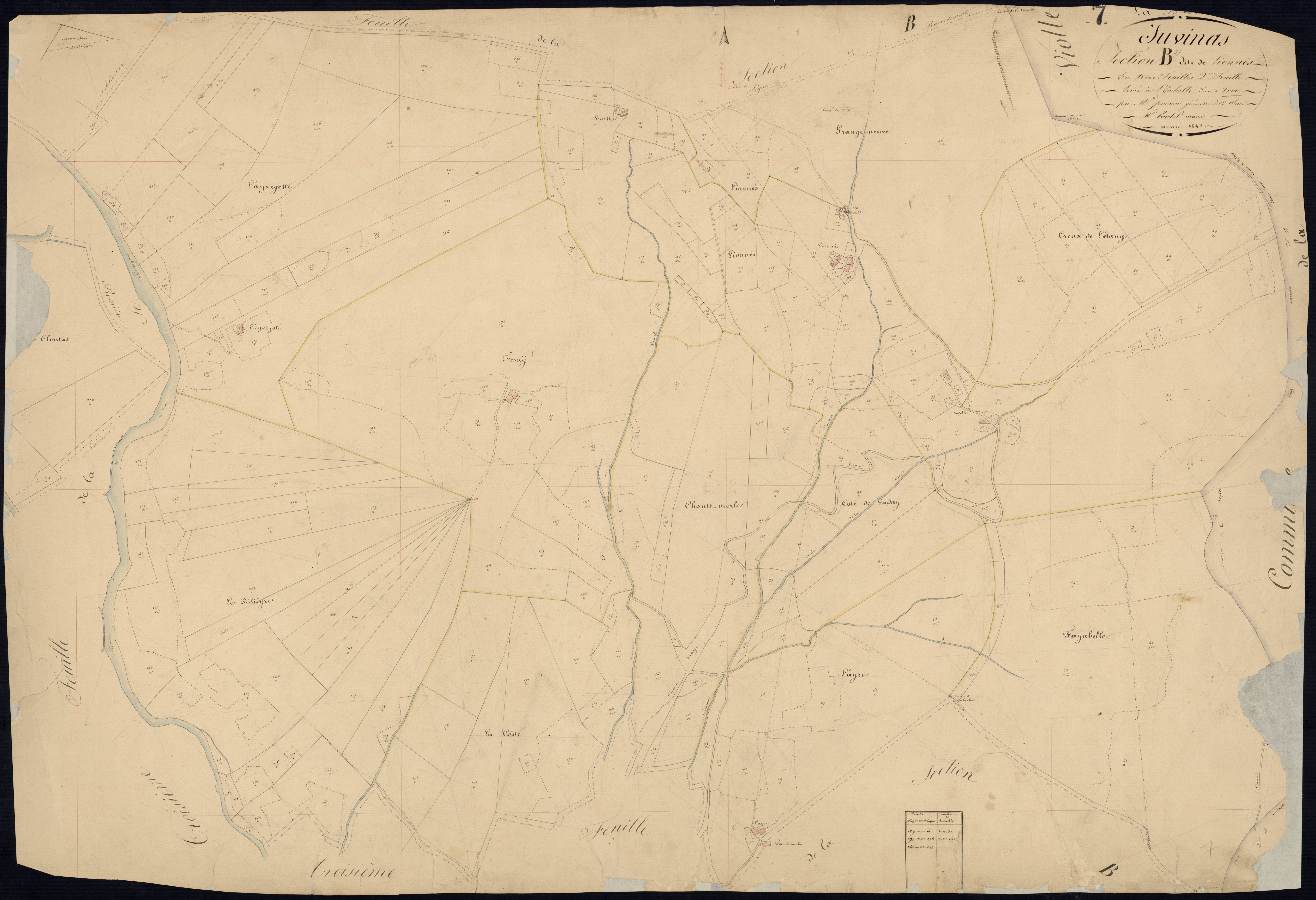 Labastide-sur-Besorgues - Section B - Feuillet 2