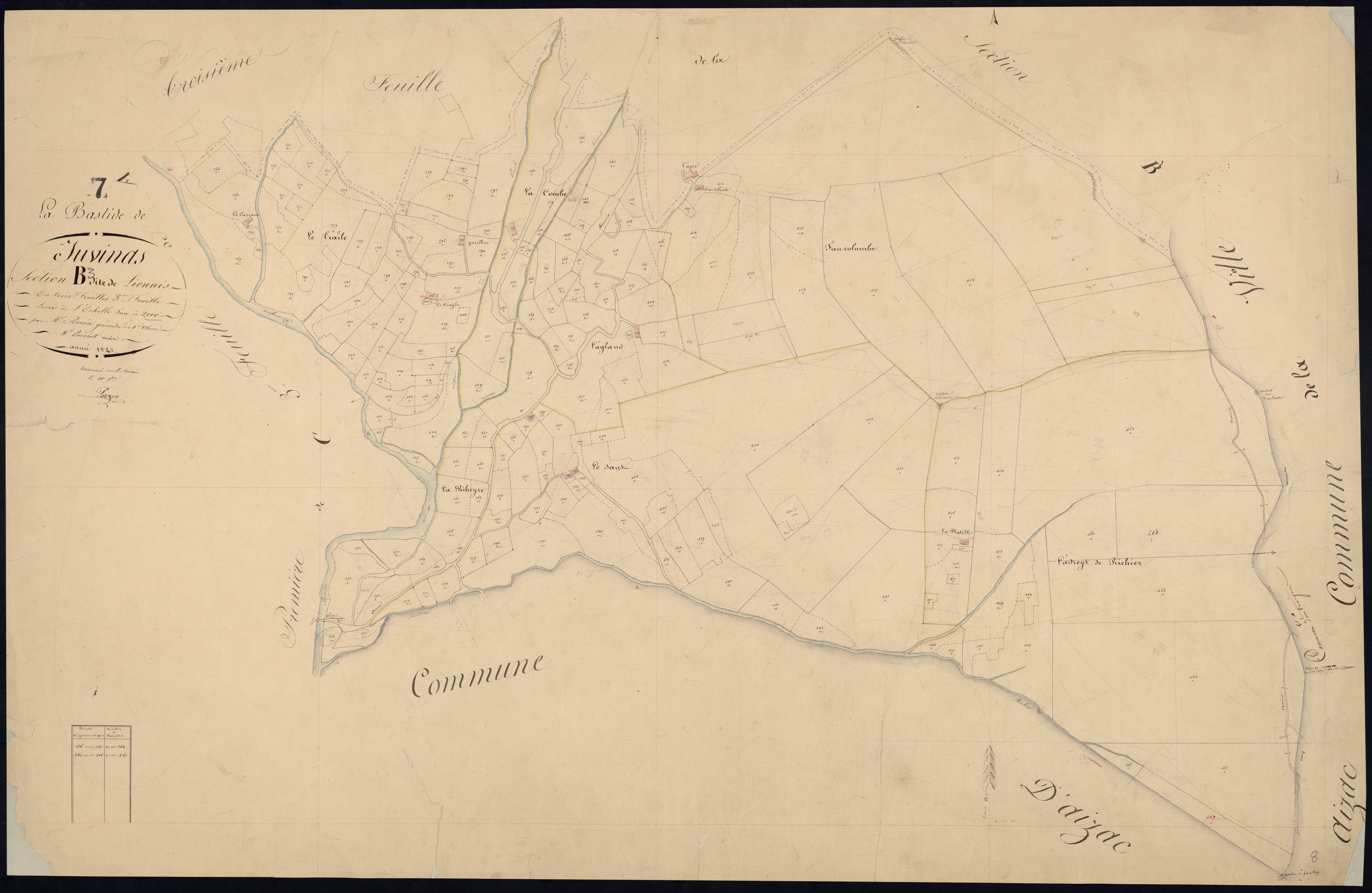 Labastide-sur-Besorgues - Section B - Feuillet 3