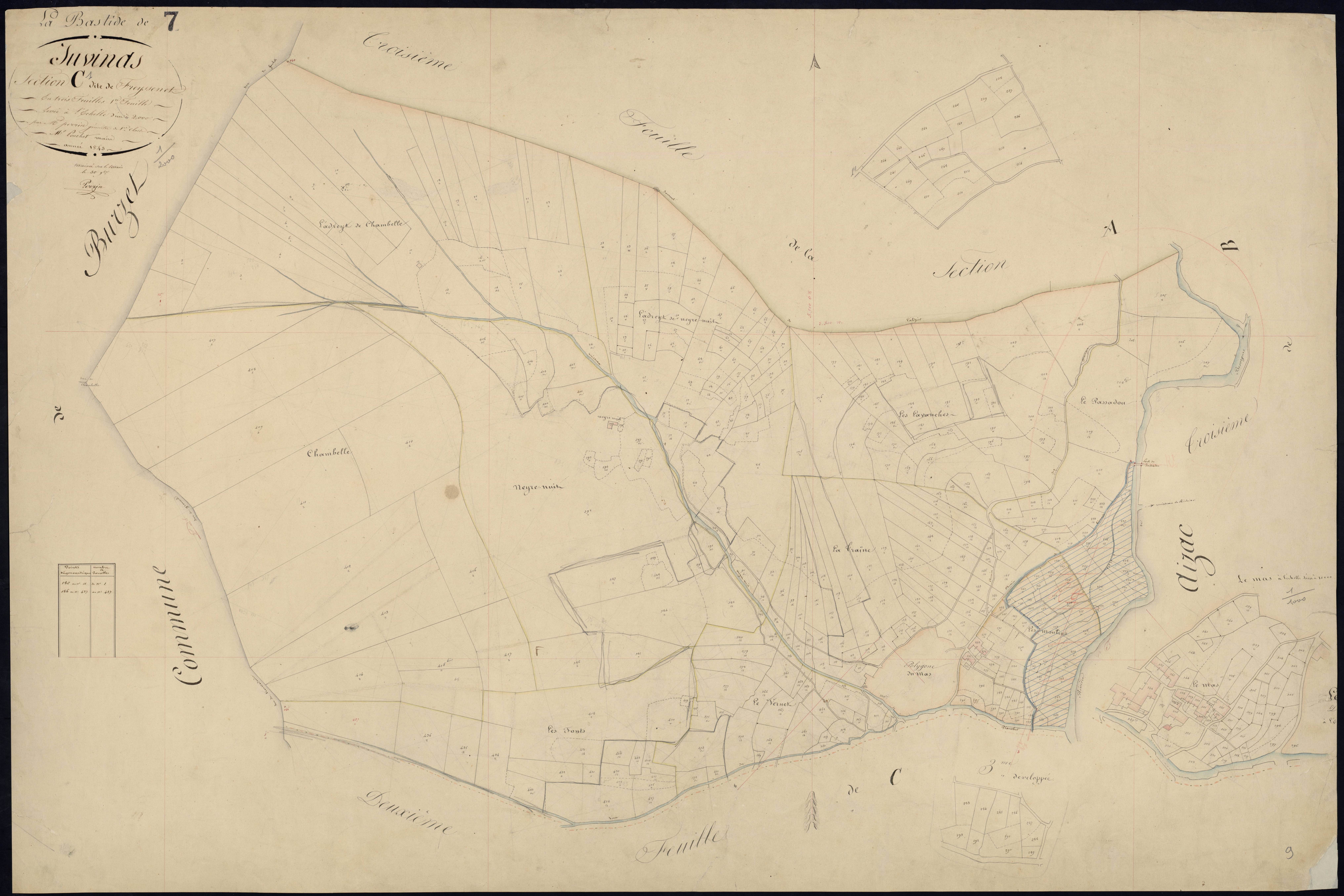 Labastide-sur-Besorgues - Section C - Feuillet 1
