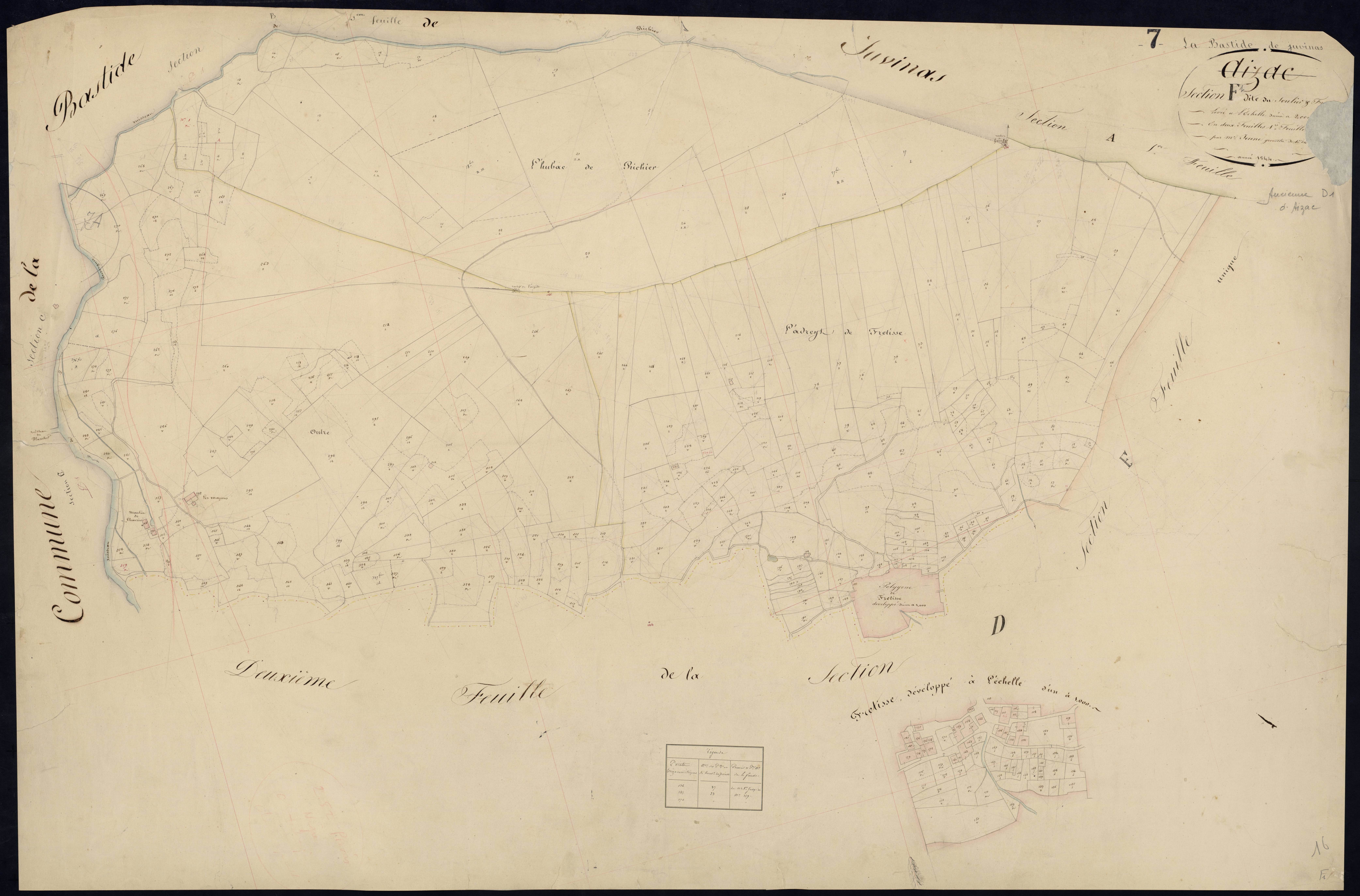 Labastide-sur-Besorgues - Section F - Feuillet 1