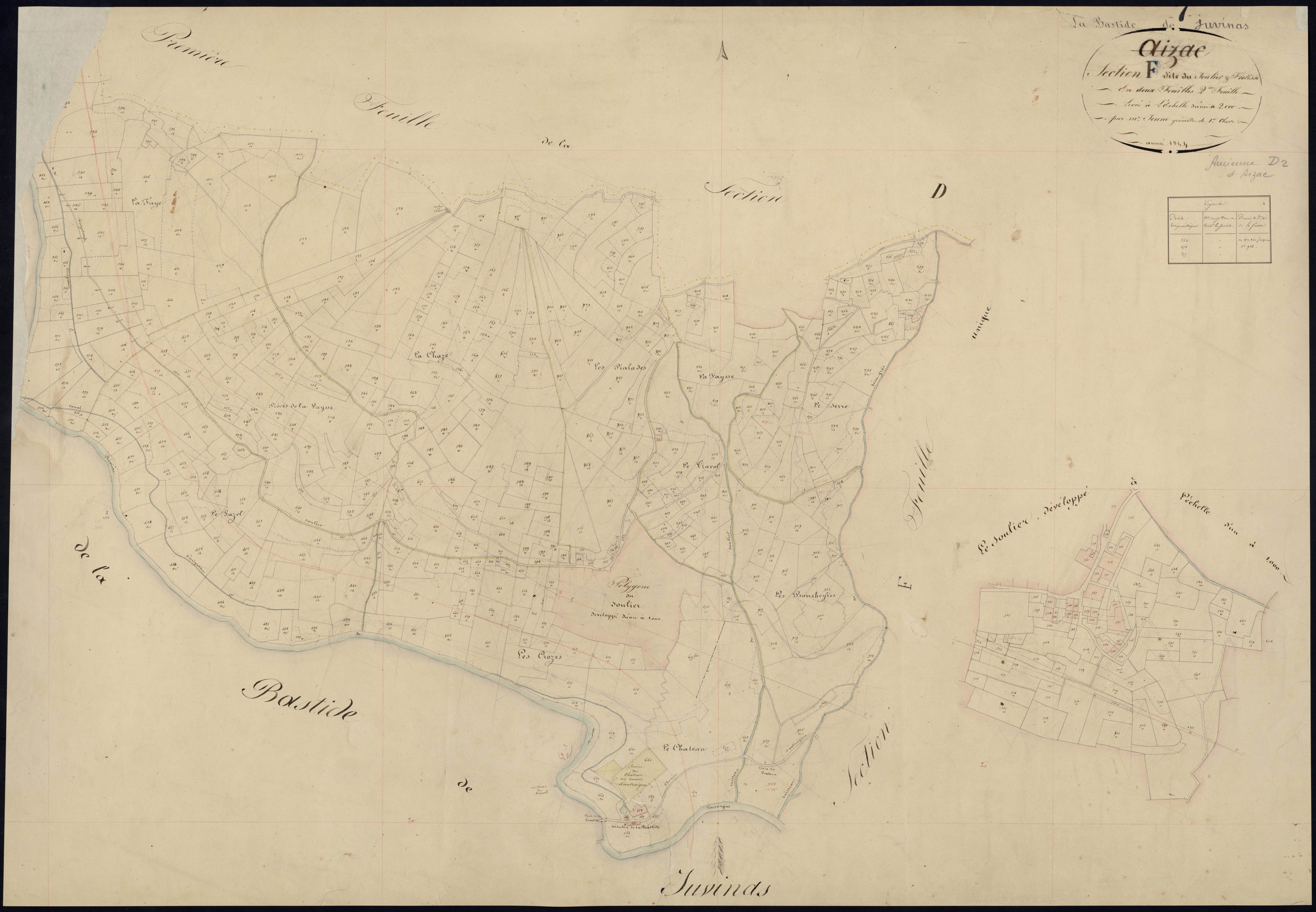 Labastide-sur-Besorgues - Section F - Feuillet 2