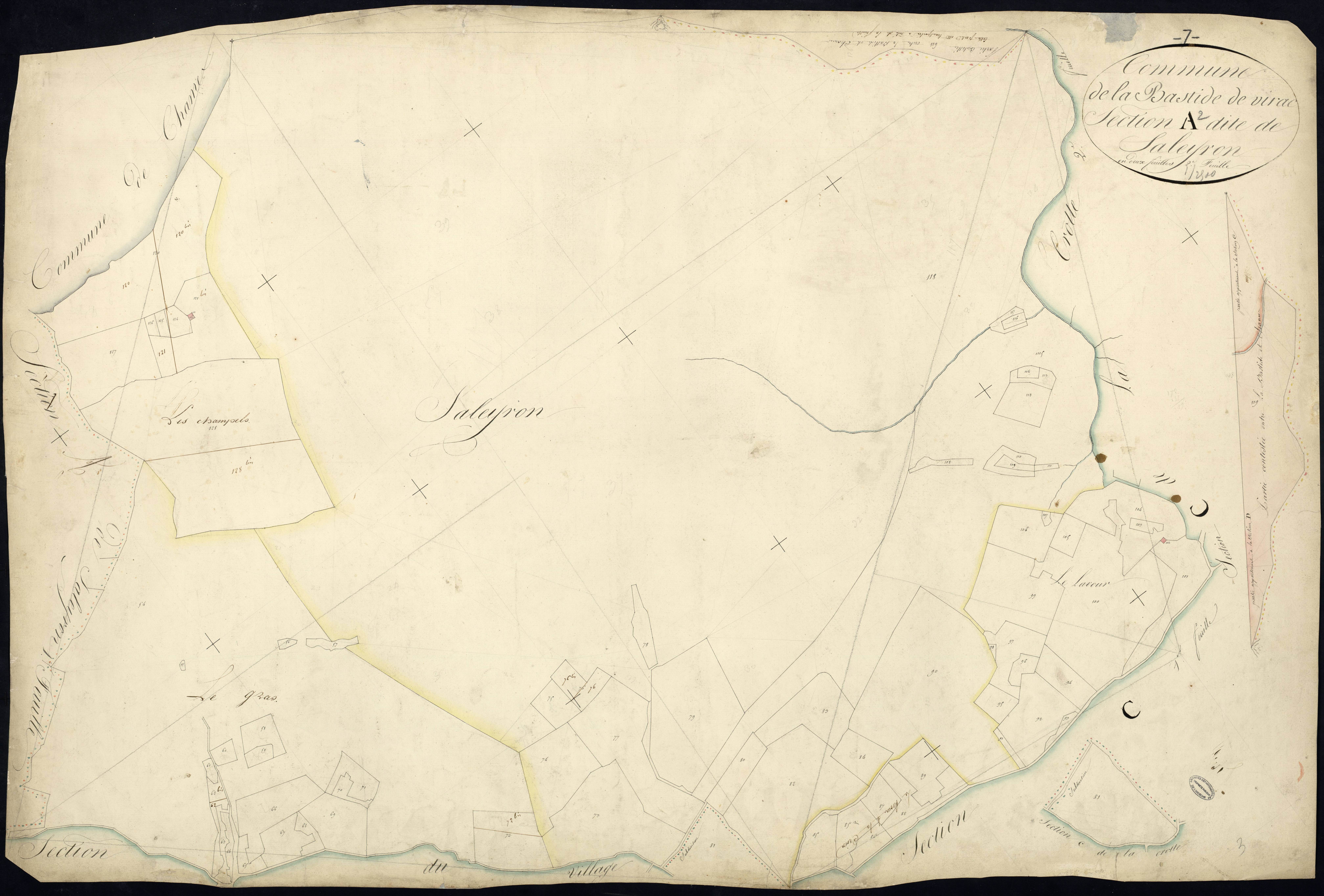Labastide-de-Virac - Section A - Feuillet 2