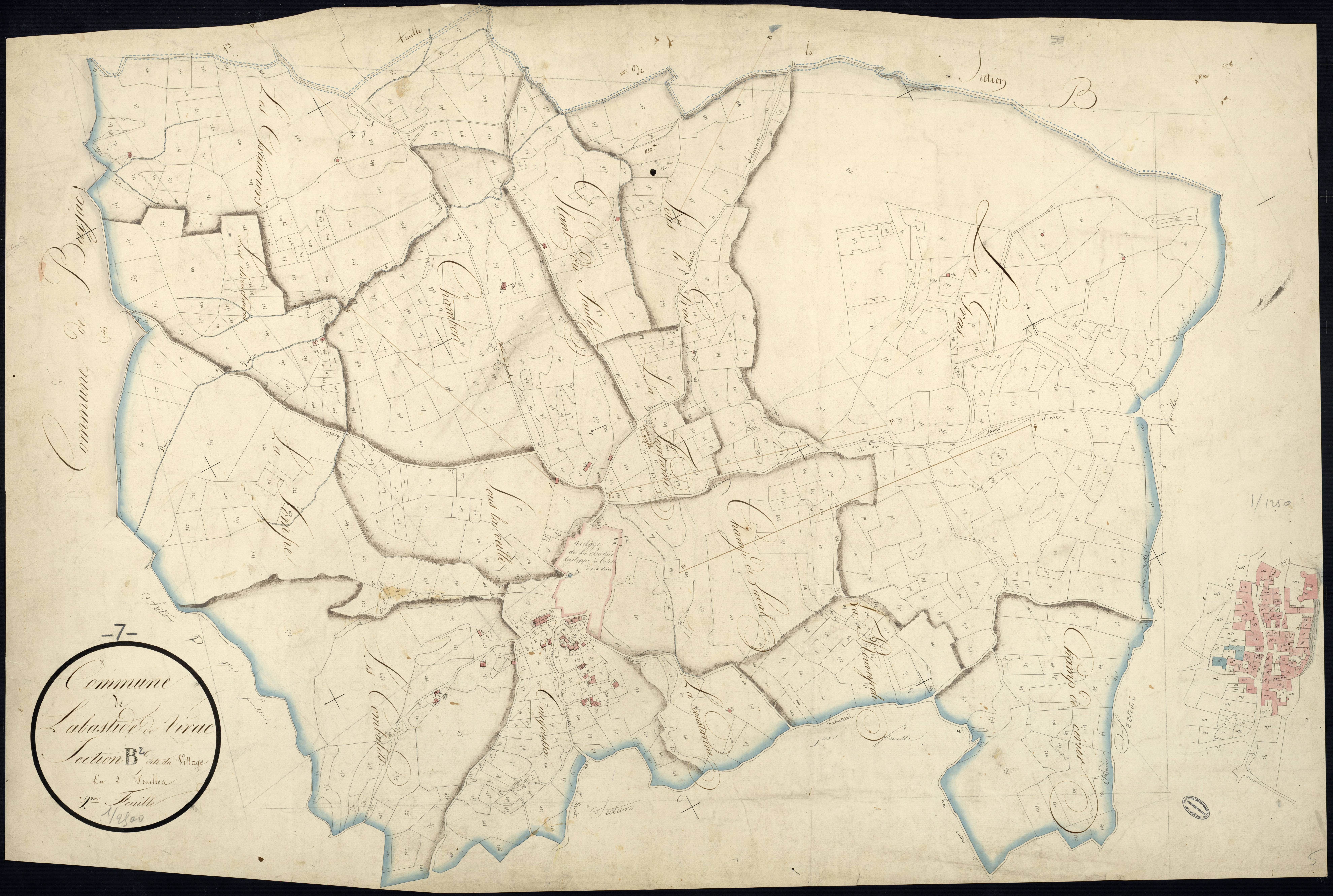Labastide-de-Virac - Section B - Feuillet 2