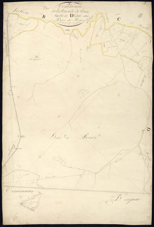 Labastide-de-Virac - Section D - Feuillet 1