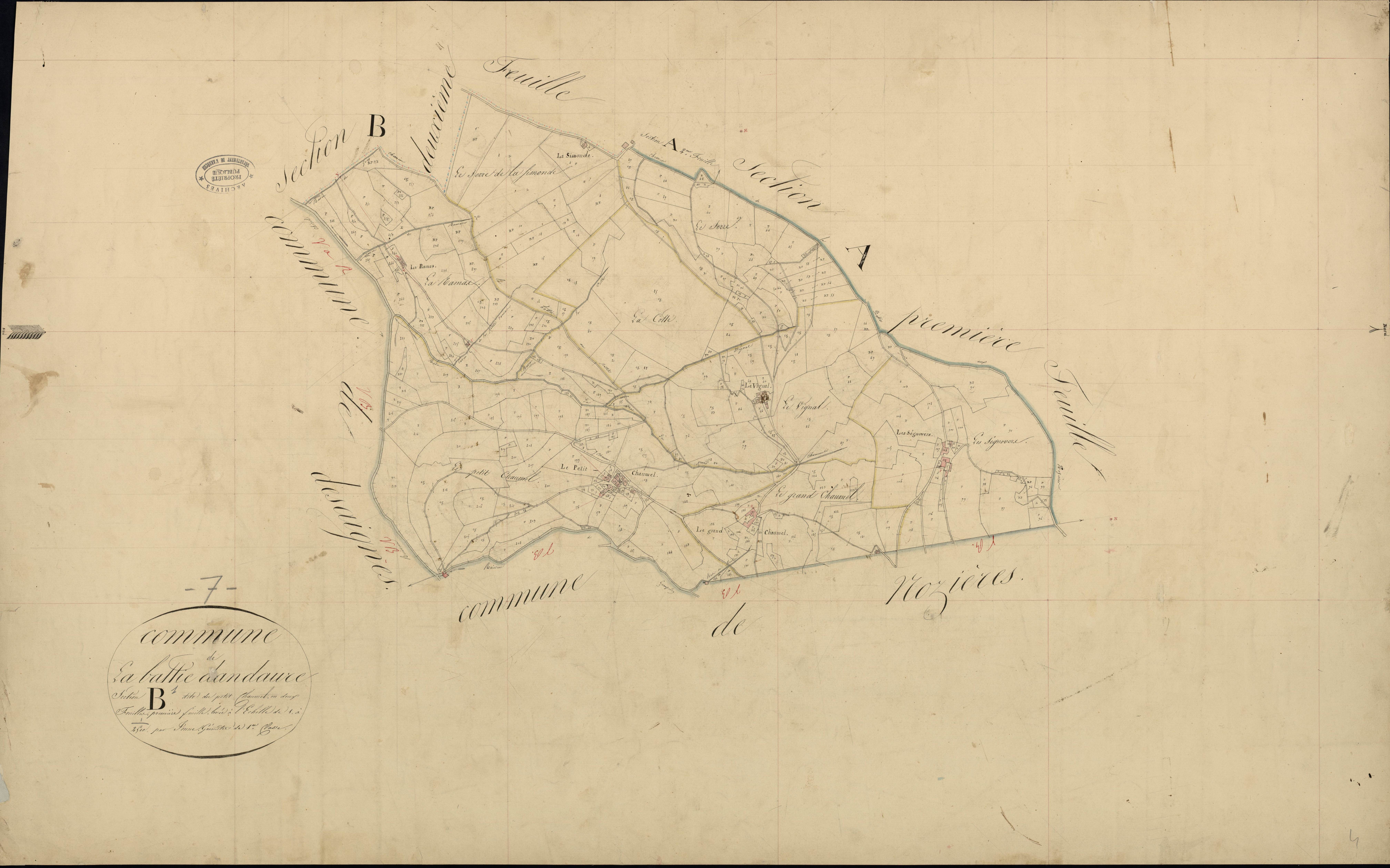 Labatie-d'Andaure - Section B - Feuillet 1
