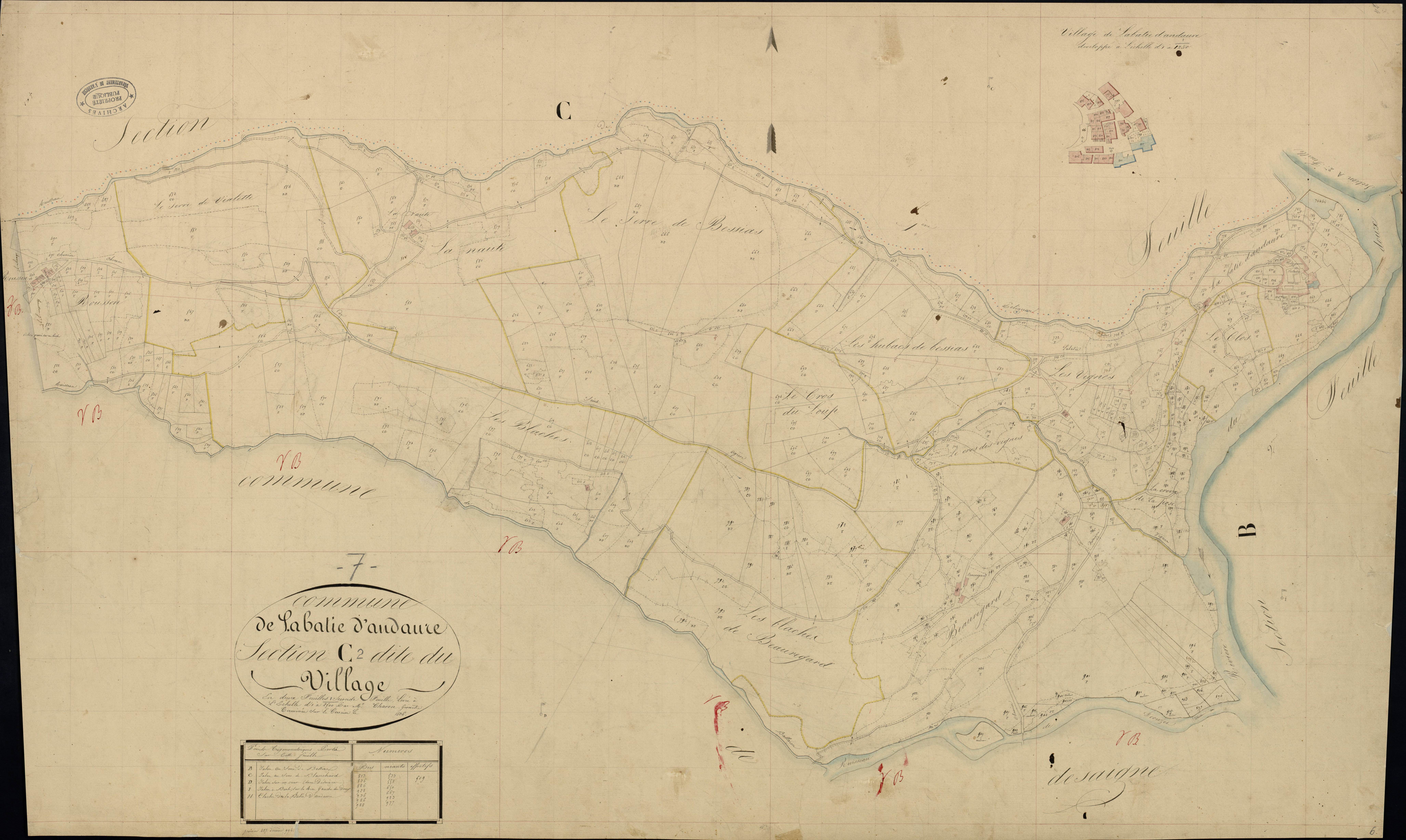 Labatie-d'Andaure - Section C - Feuillet 2