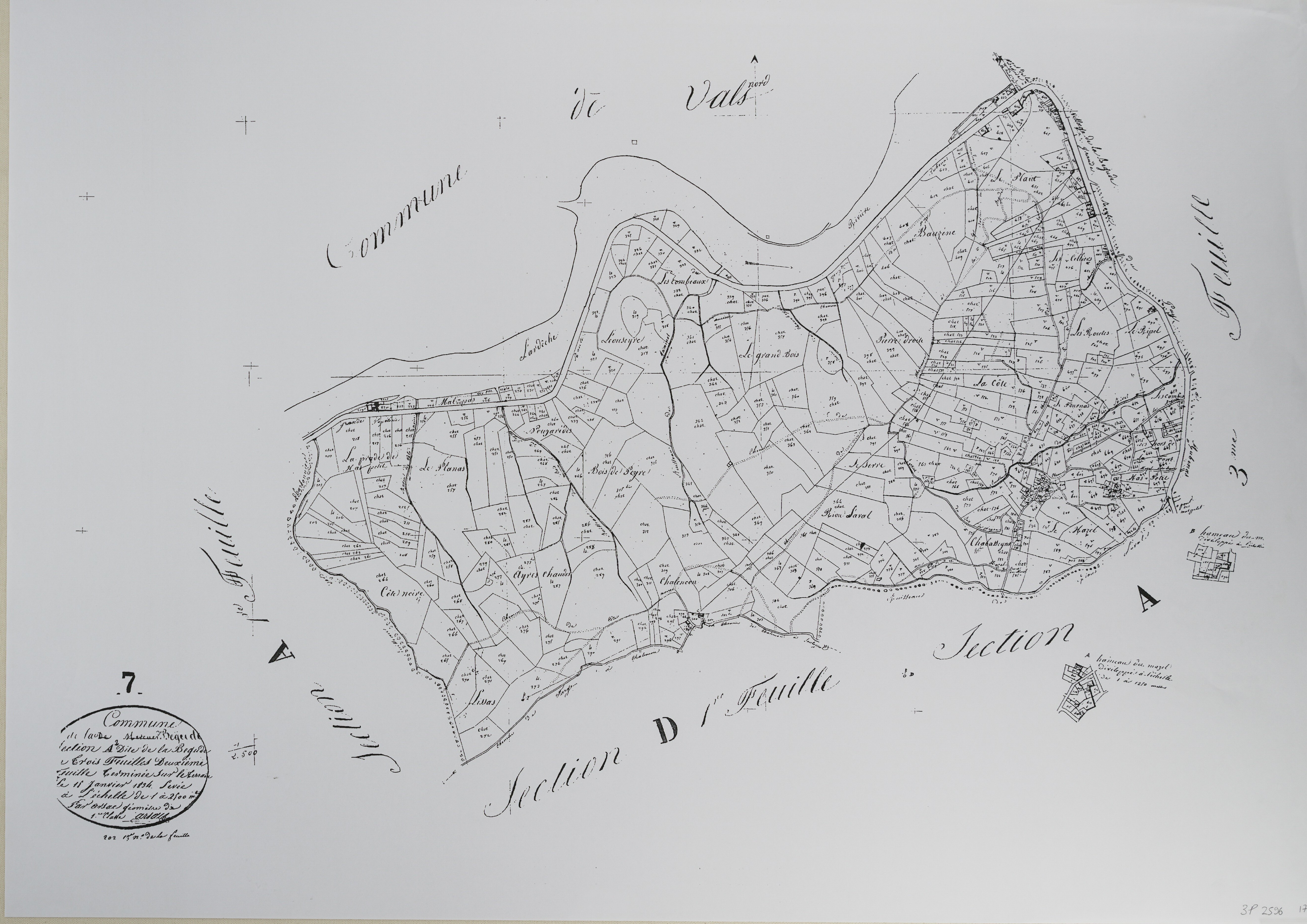 Labégude - Section A - Feuillet 2