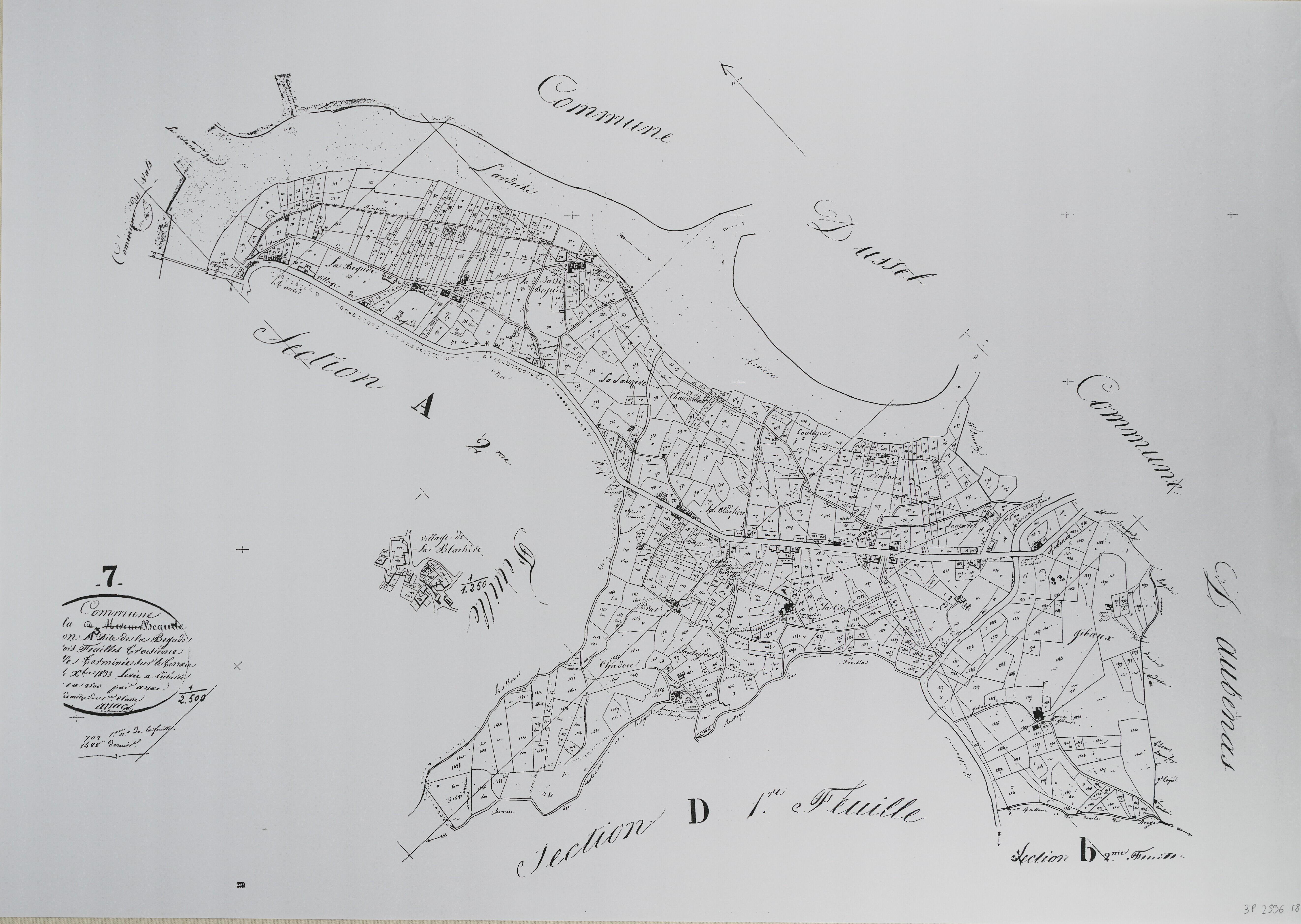 Labégude - Section A - Feuillet 3