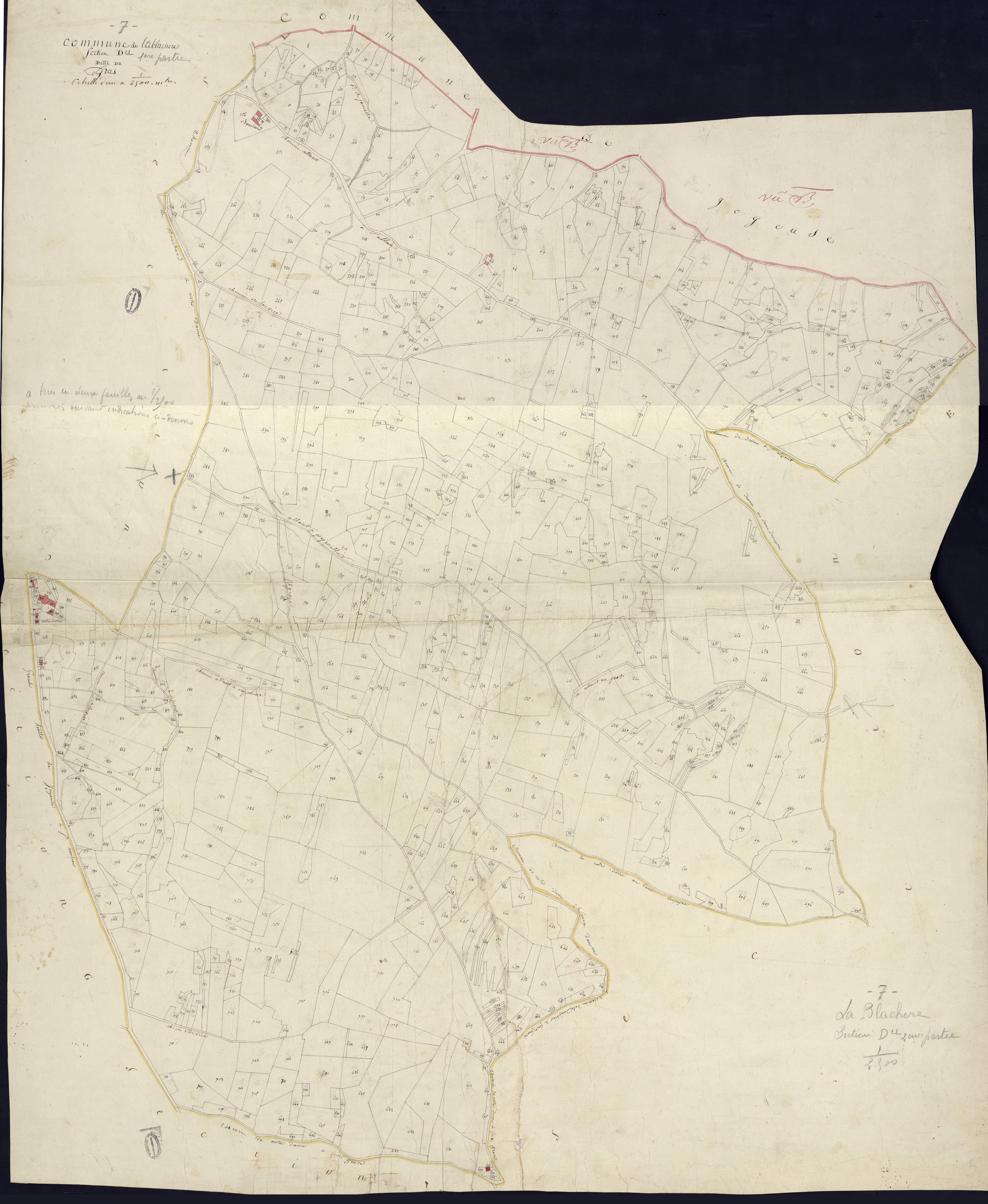 Lablachère - Section D - Feuillet 1