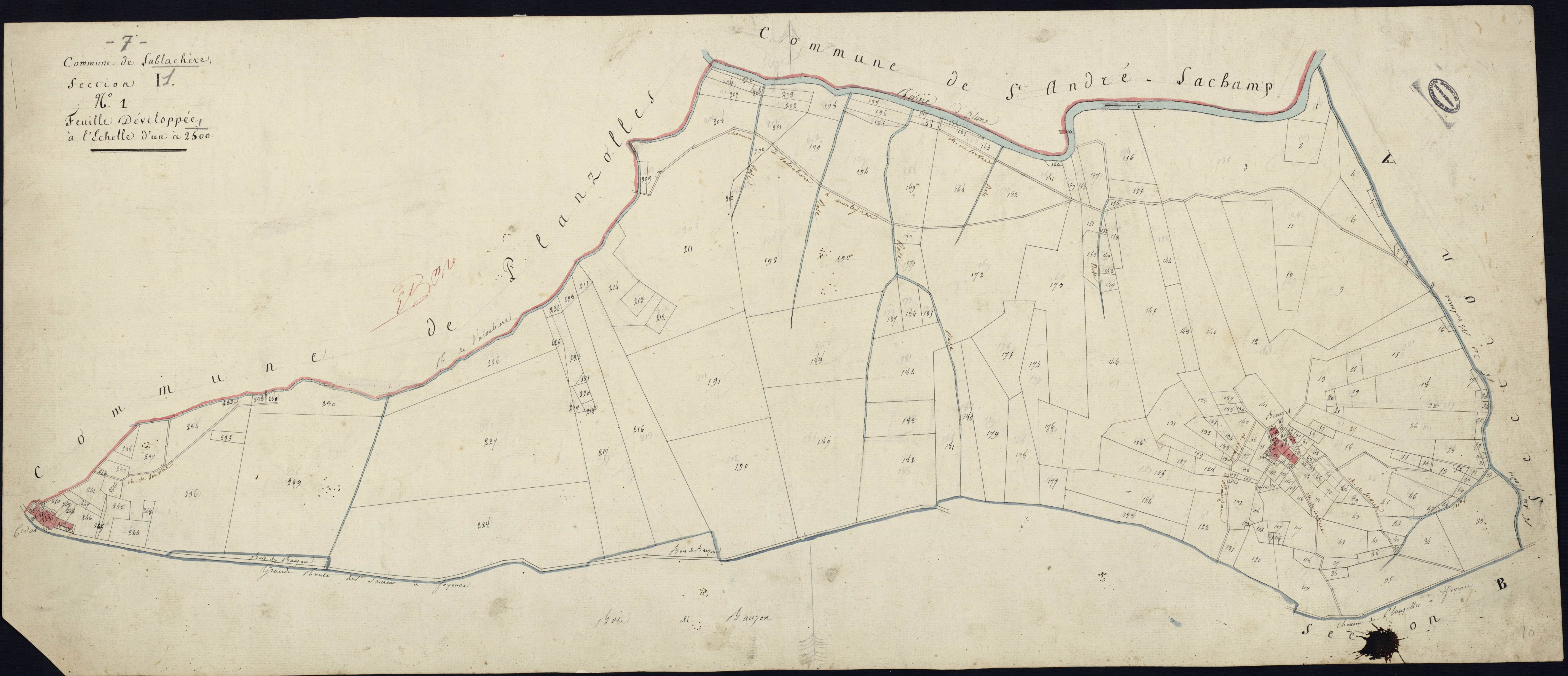Lablachère - Section I - Feuillet 1
