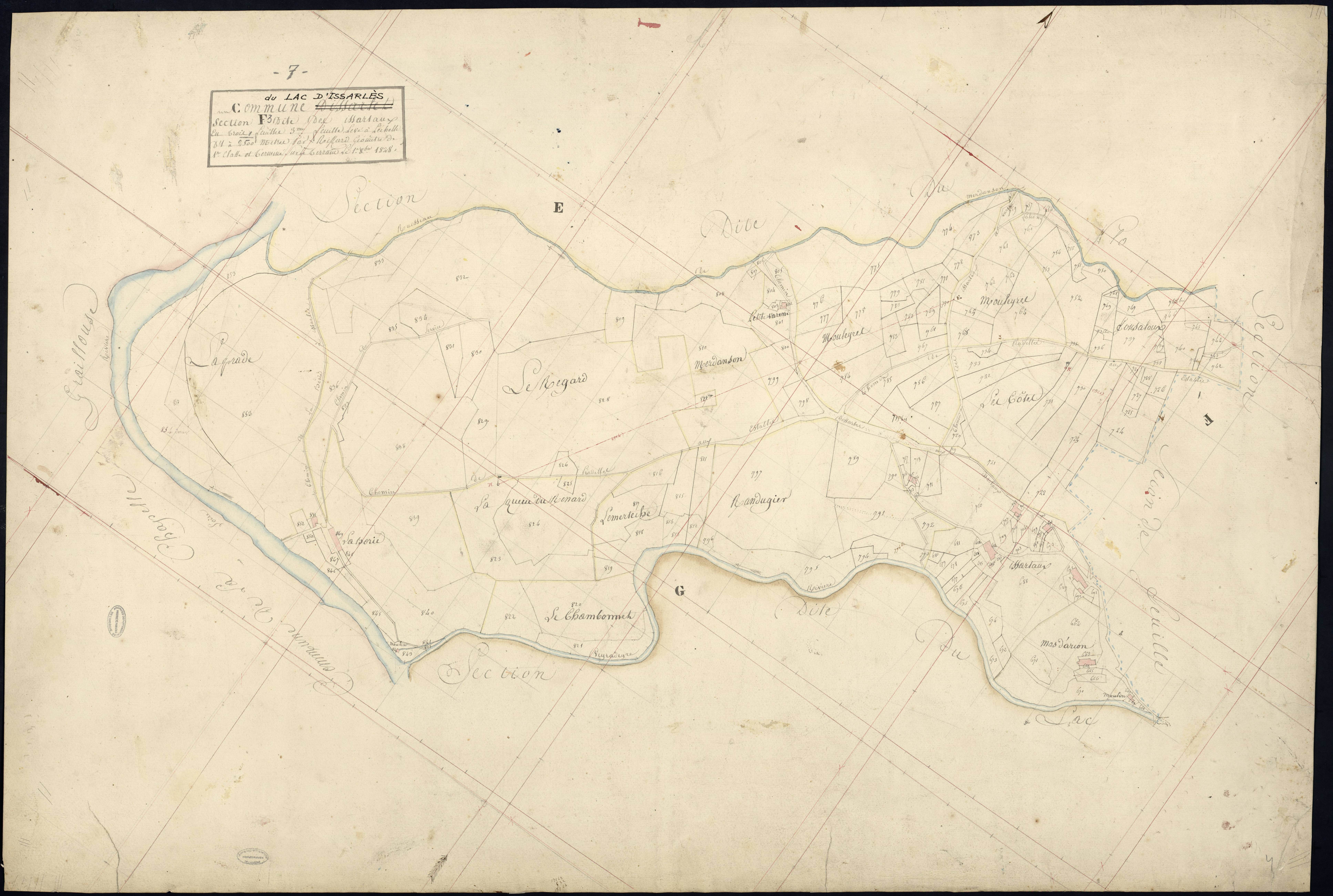 Lac-d'Issarles - Section F - Feuillet 3