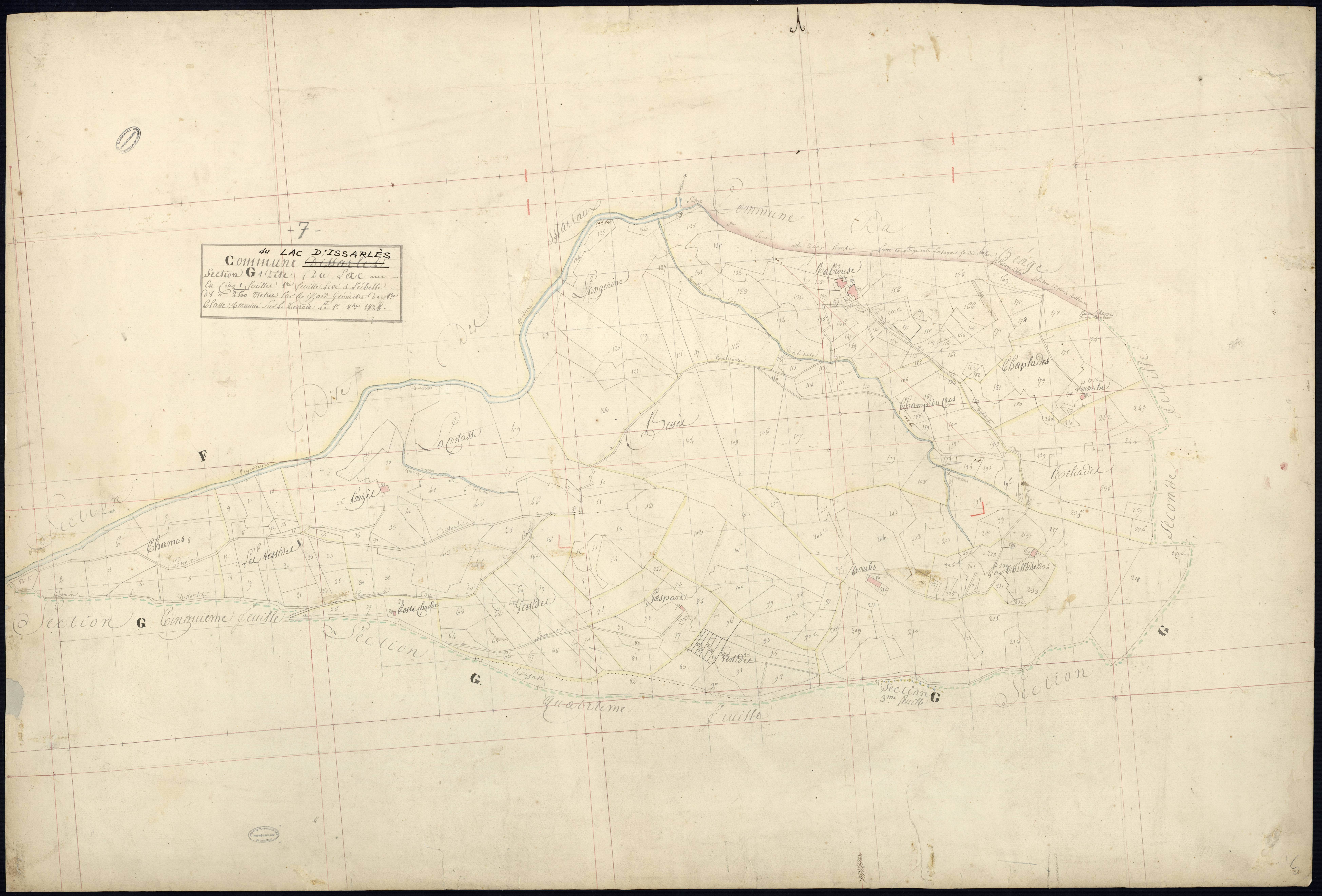 Lac-d'Issarles - Section G - Feuillet 1