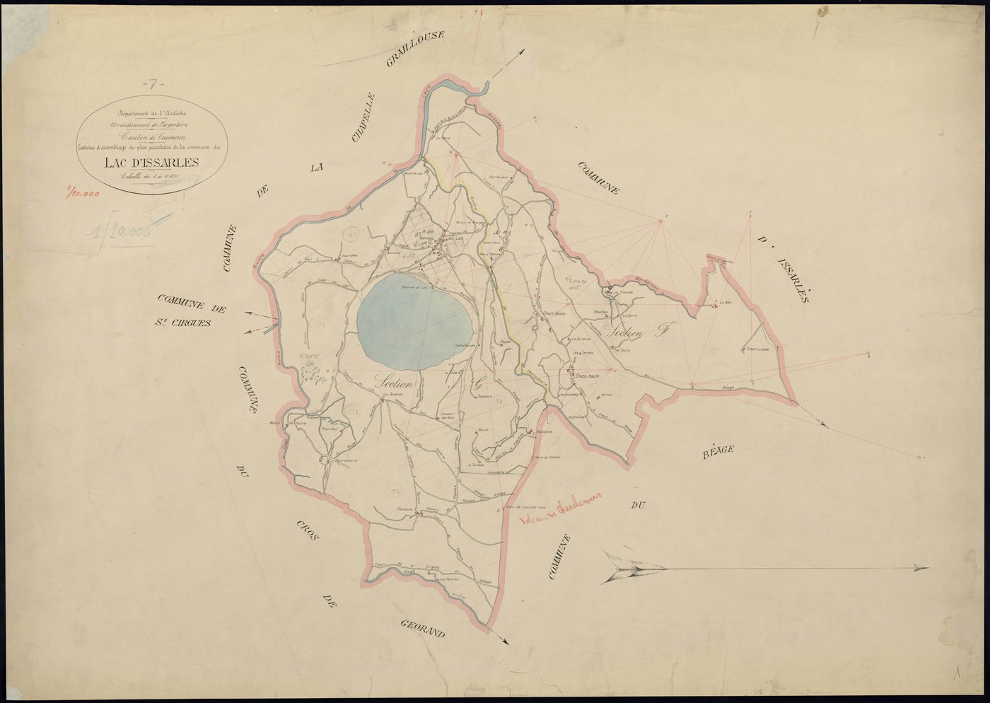 Lac-d'Issarles - Tableau d'assemblage
