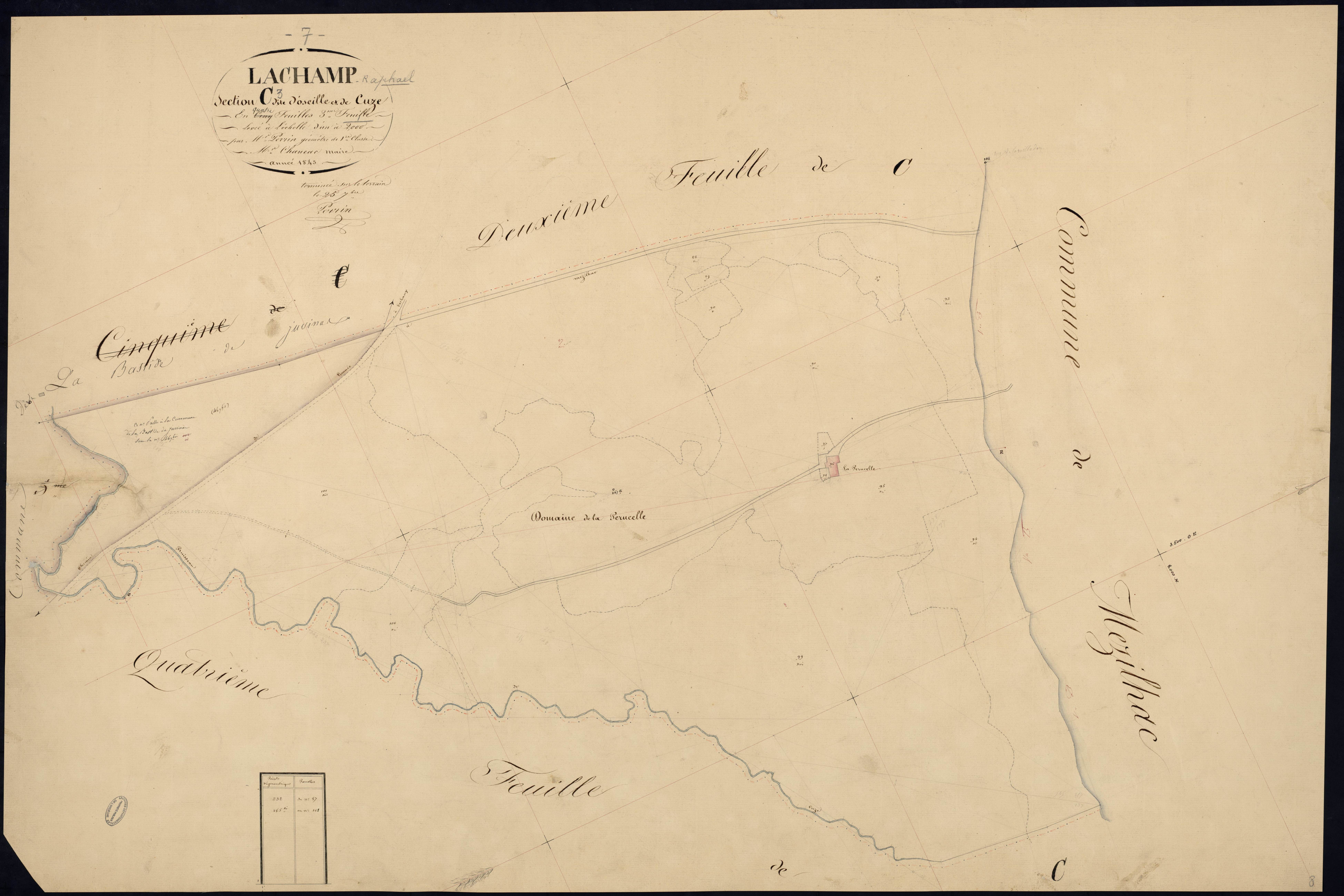 Lachamp-Raphaël - Section C - Feuillet 3