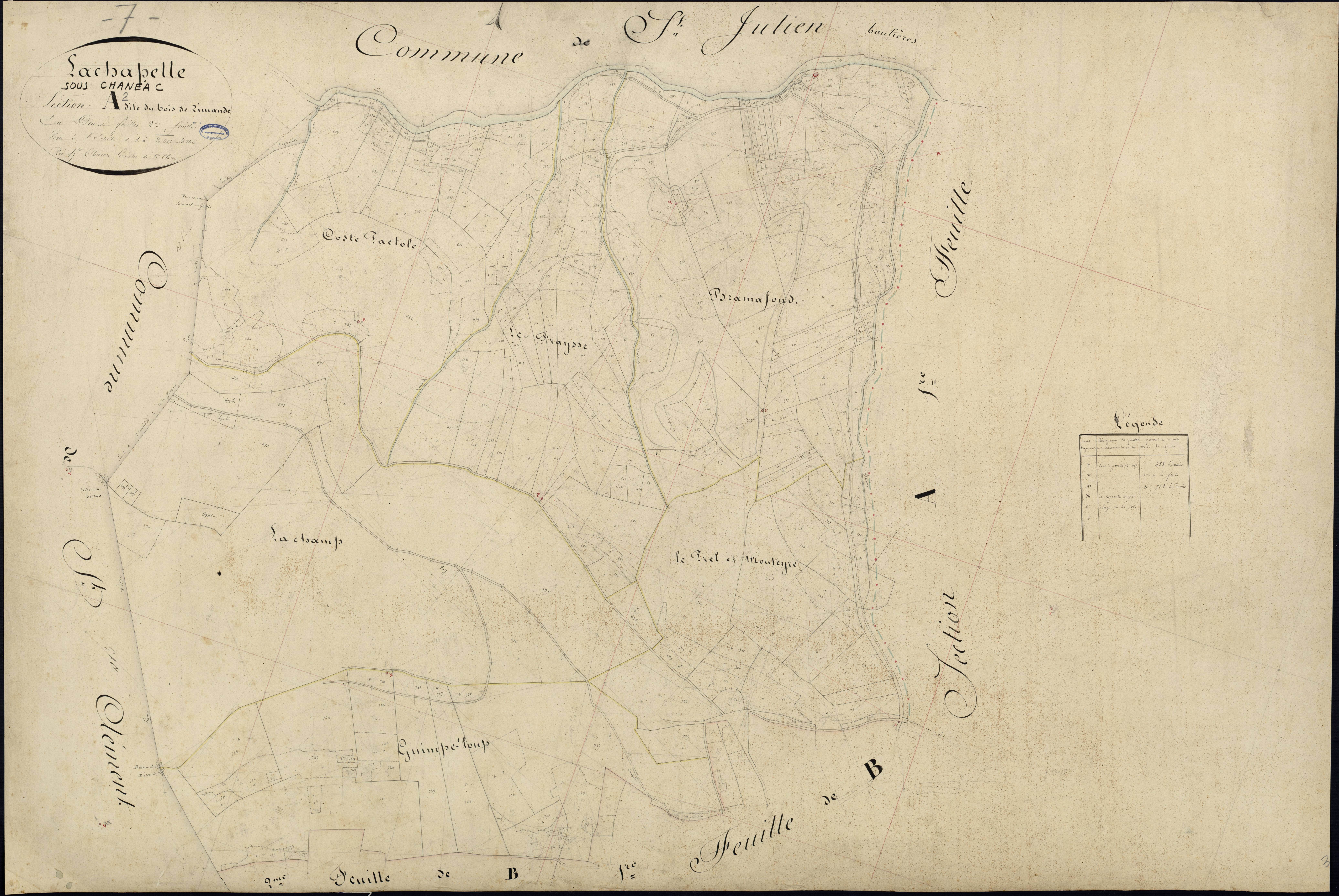 Lachapelle-sous-Chanéac - Section A - Feuillet 2