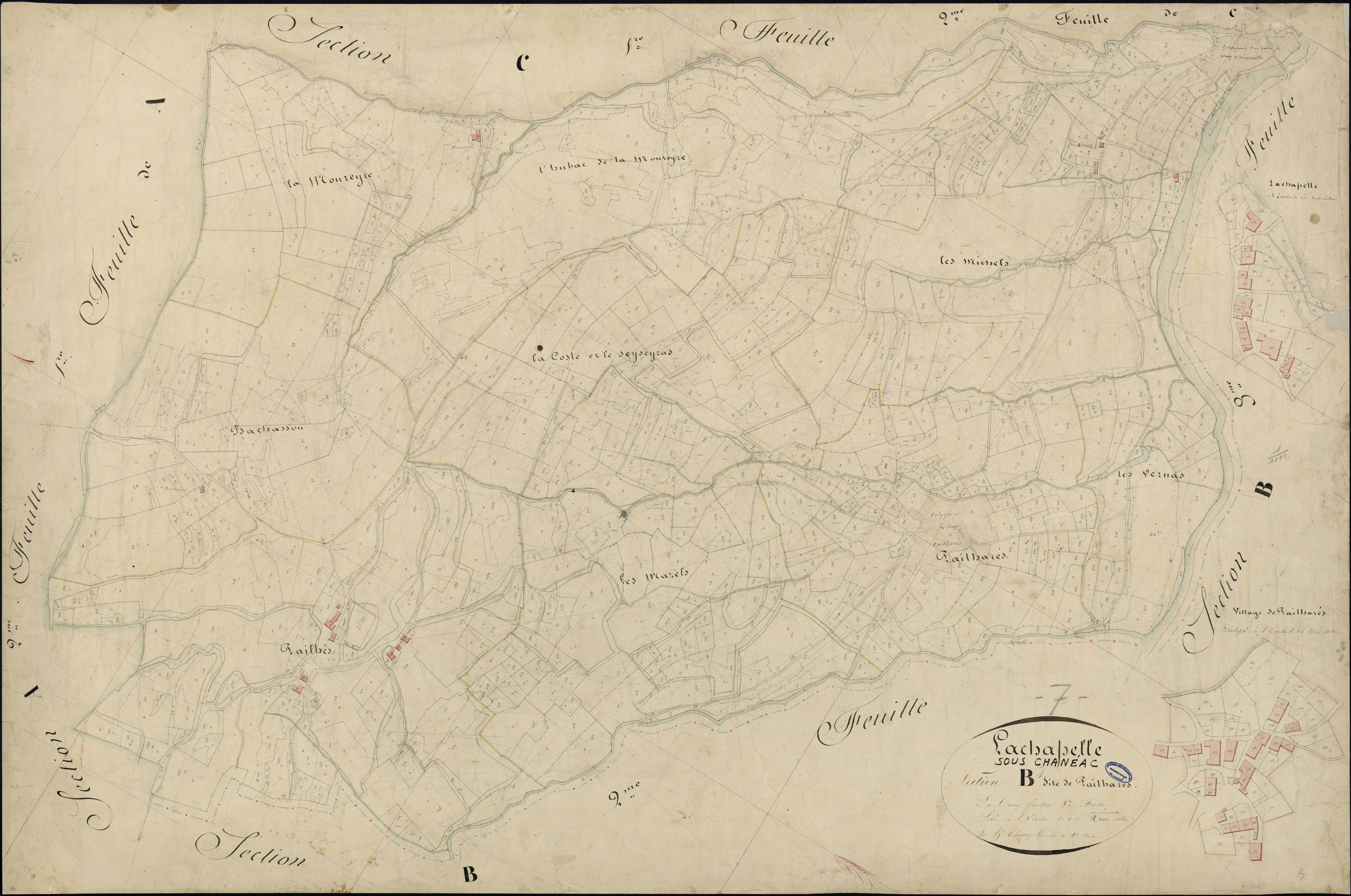 Lachapelle-sous-Chanéac - Section B - Feuillet 1