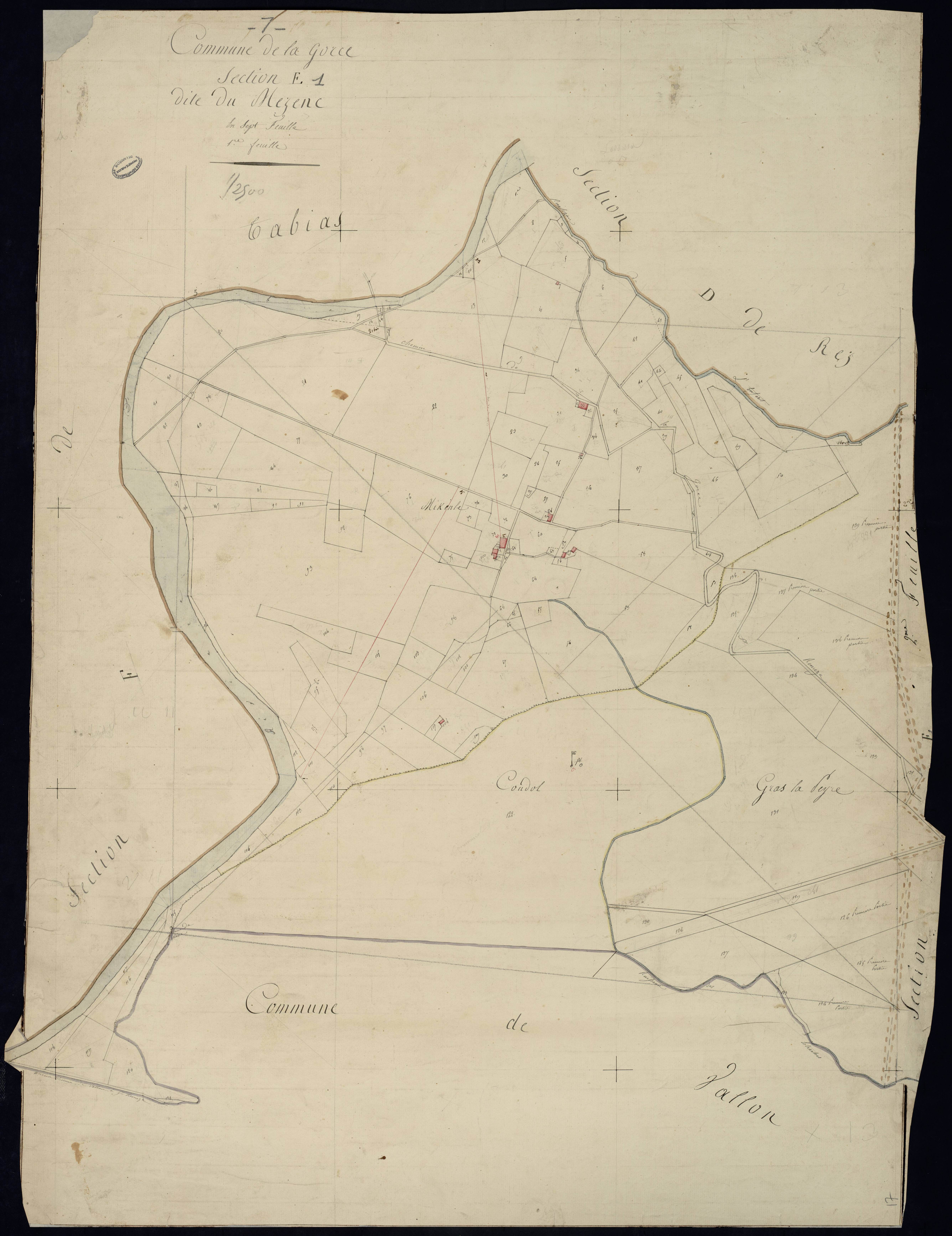 Lagorce - Section E - Feuillet 1