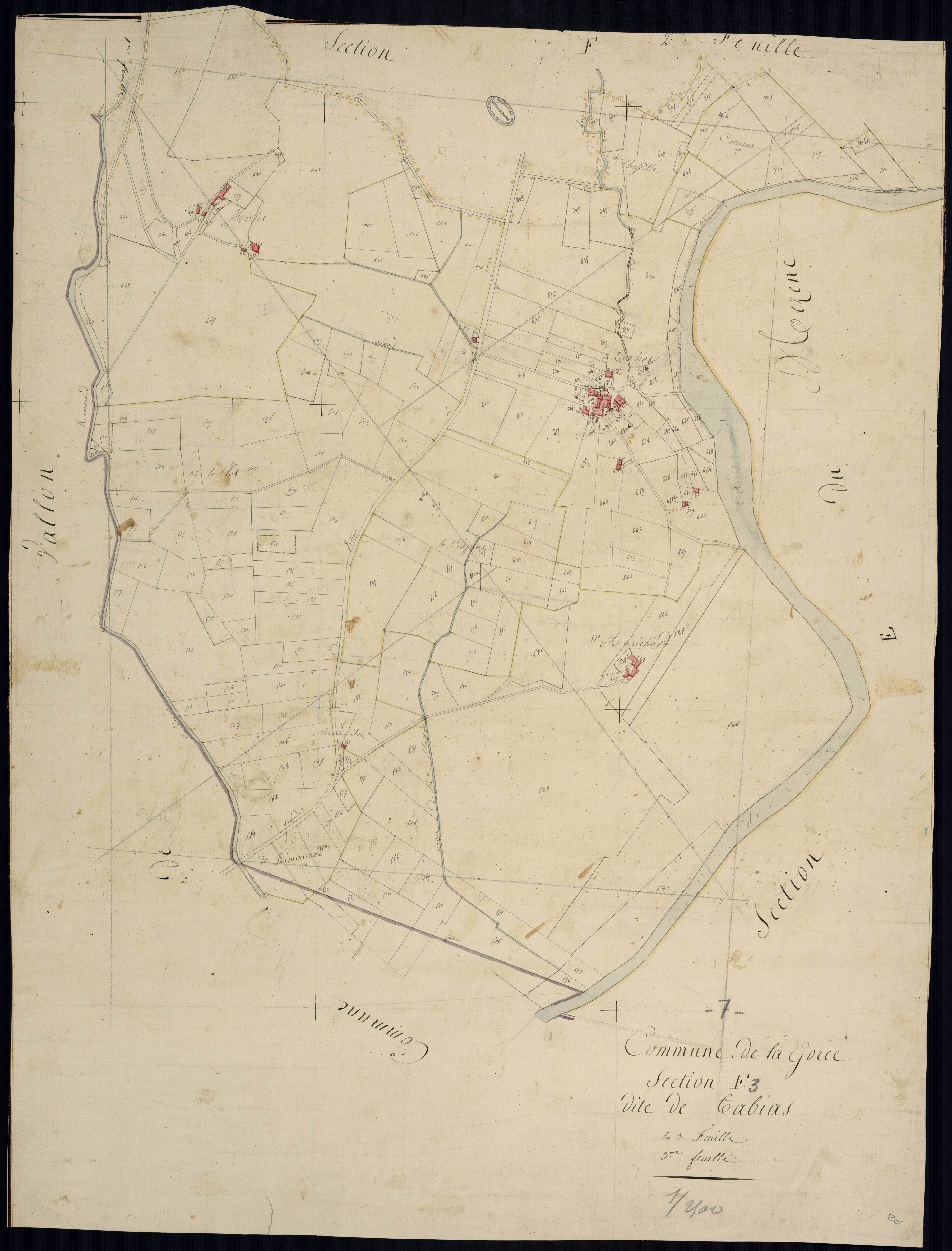 Lagorce - Section F - Feuillet 3