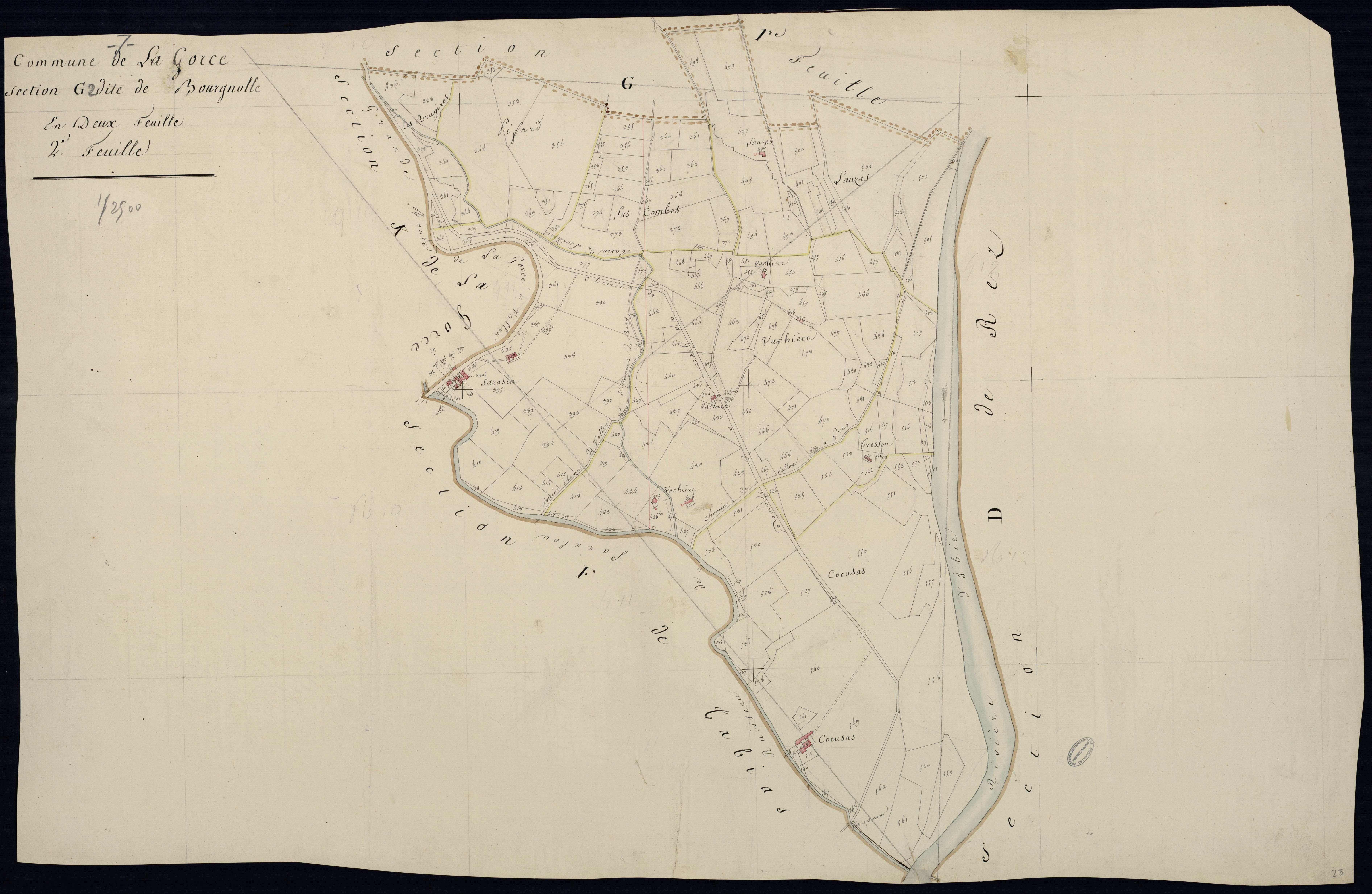 Lagorce - Section G - Feuillet 2