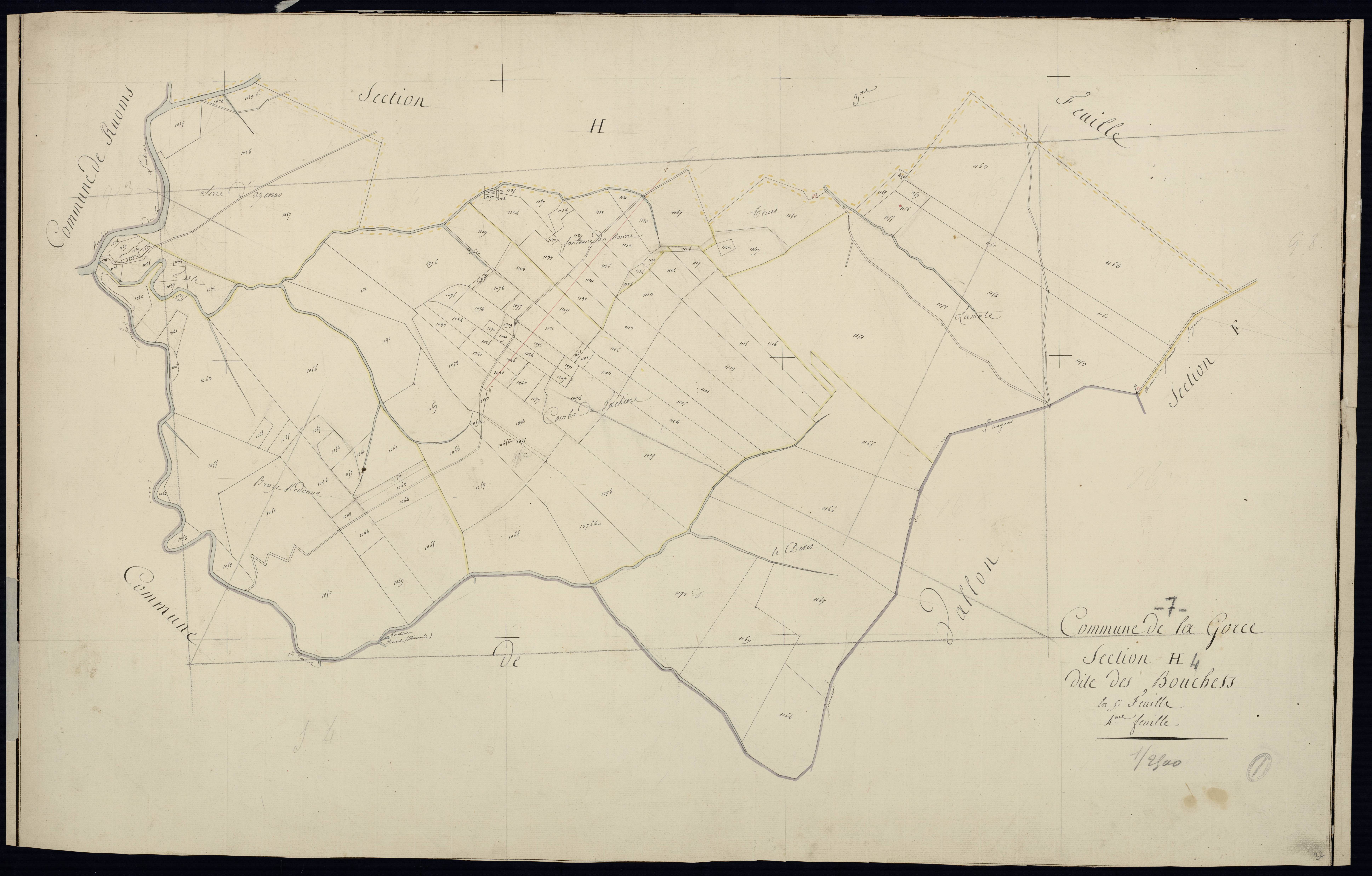 Lagorce - Section H - Feuillet 4