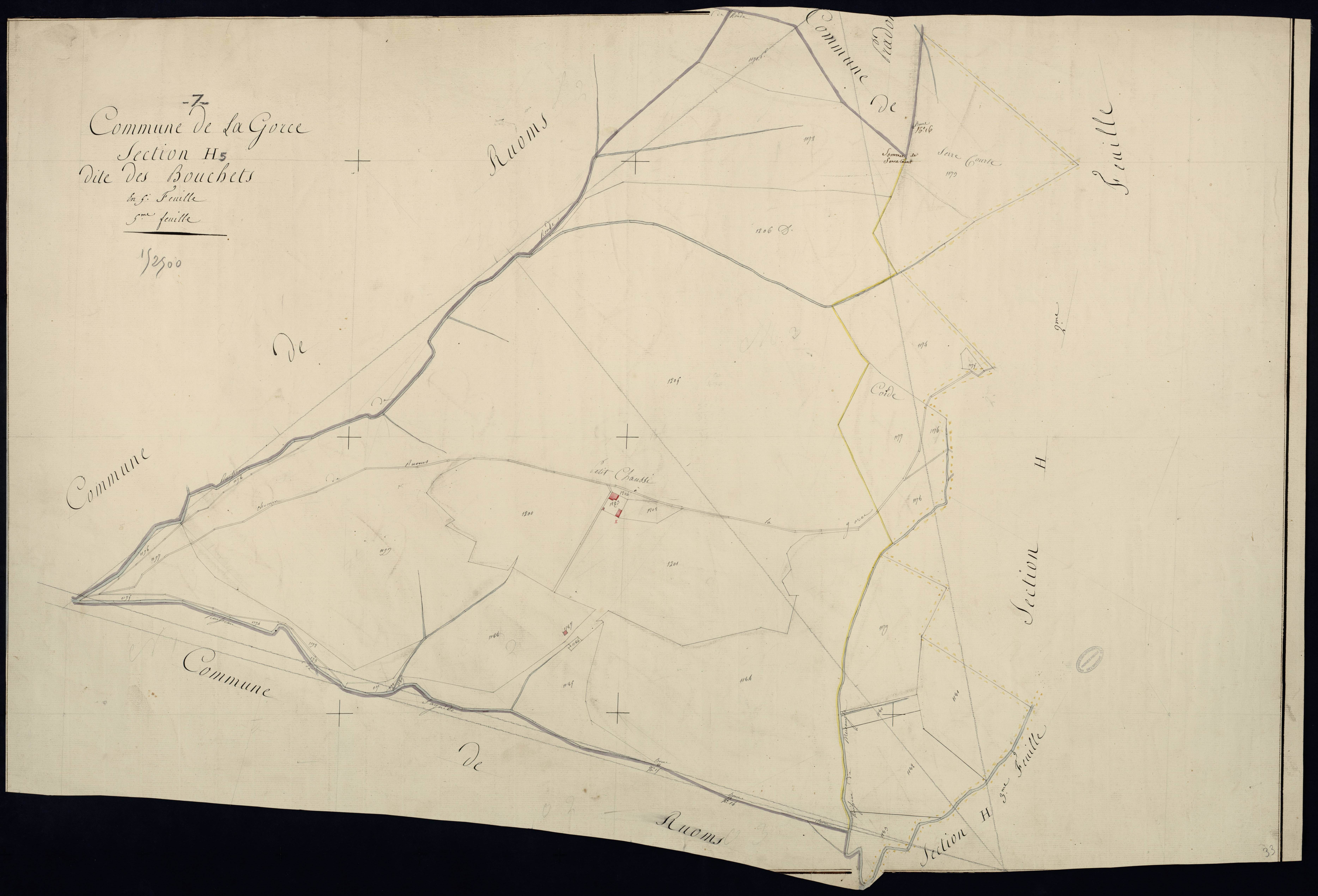 Lagorce - Section H - Feuillet 5