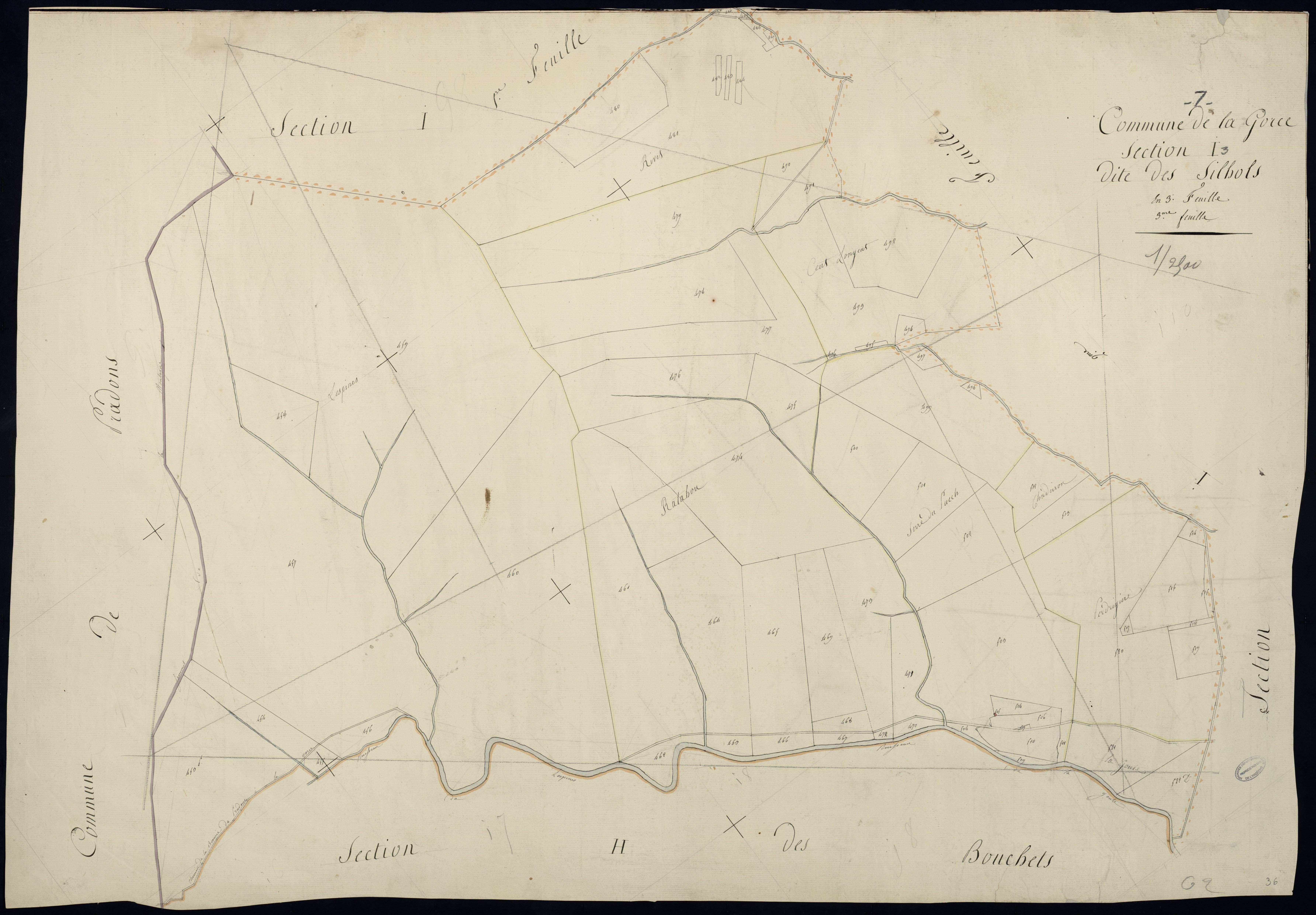 Lagorce - Section I - Feuillet 3