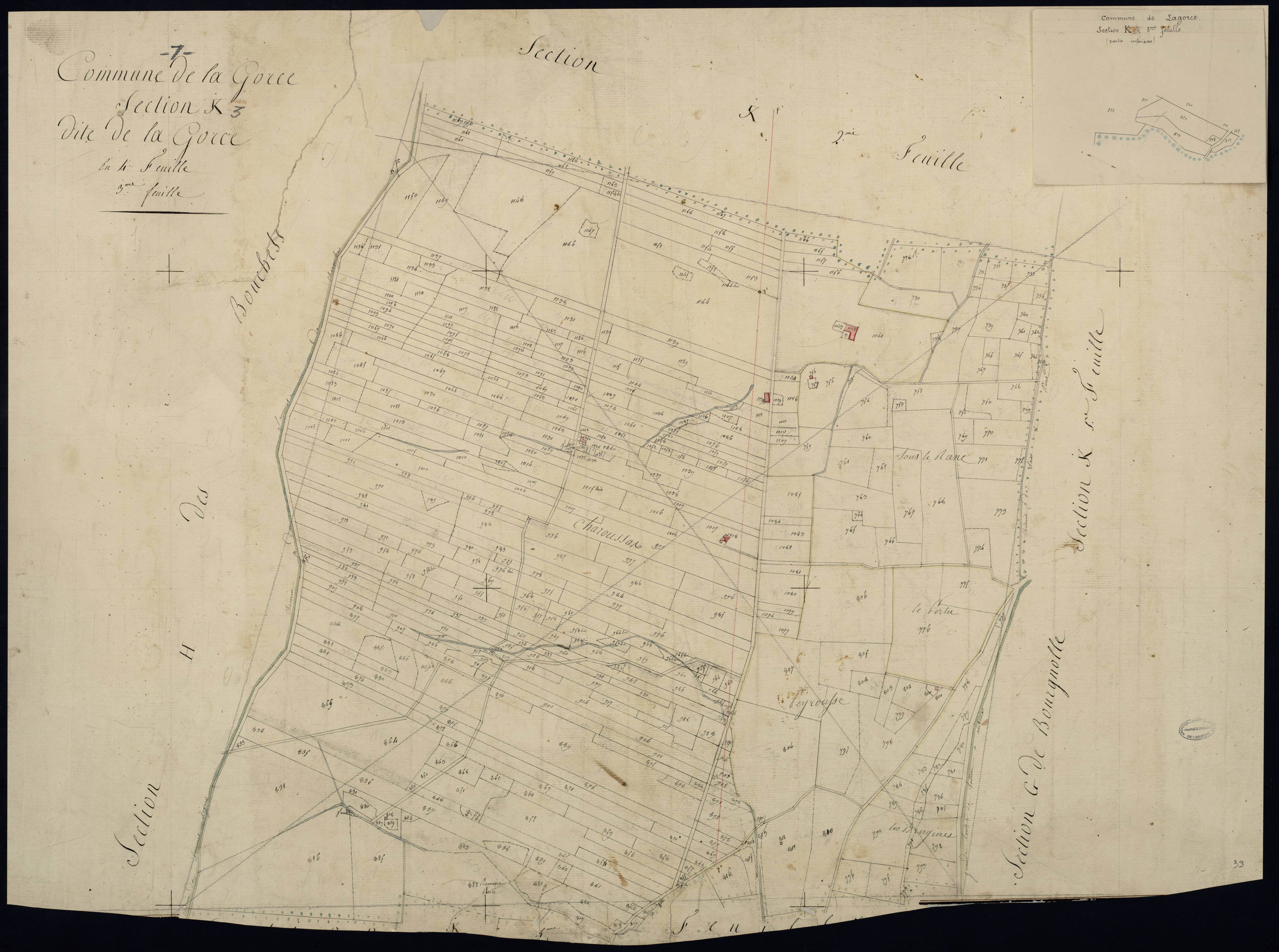 Lagorce - Section K - Feuillet 3