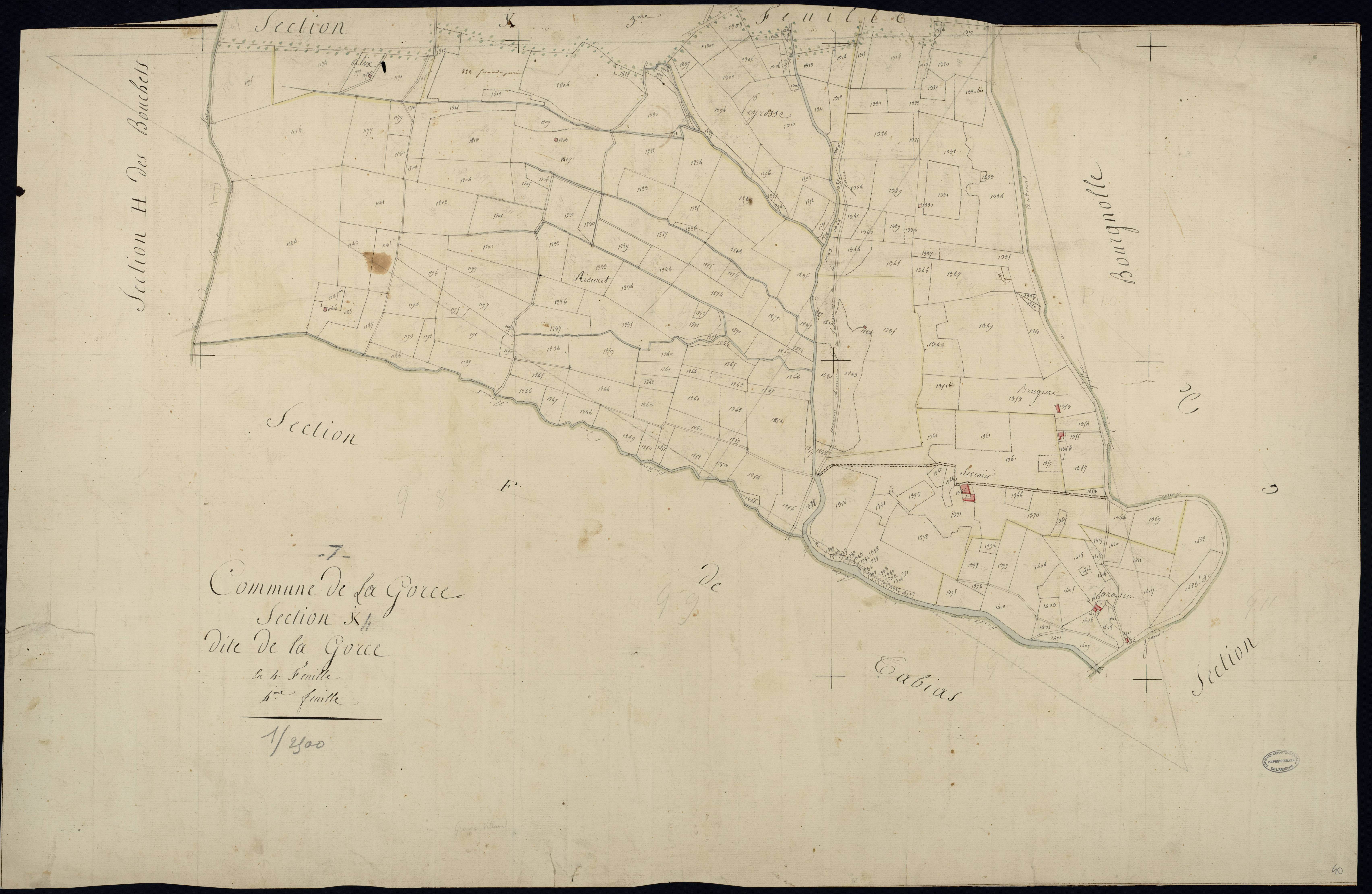 Lagorce - Section K - Feuillet 4