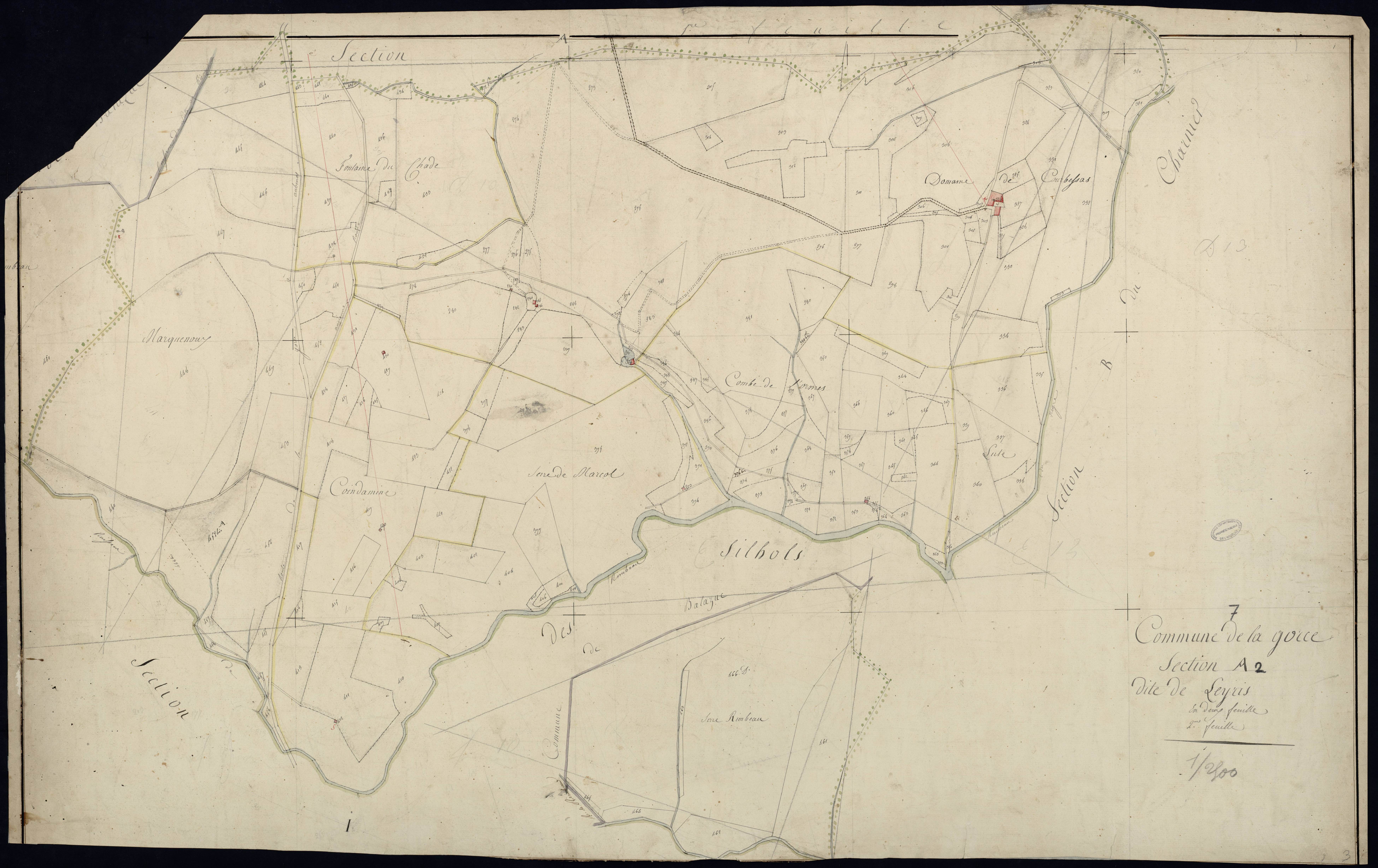 Lagorce - Section A - Feuillet 2