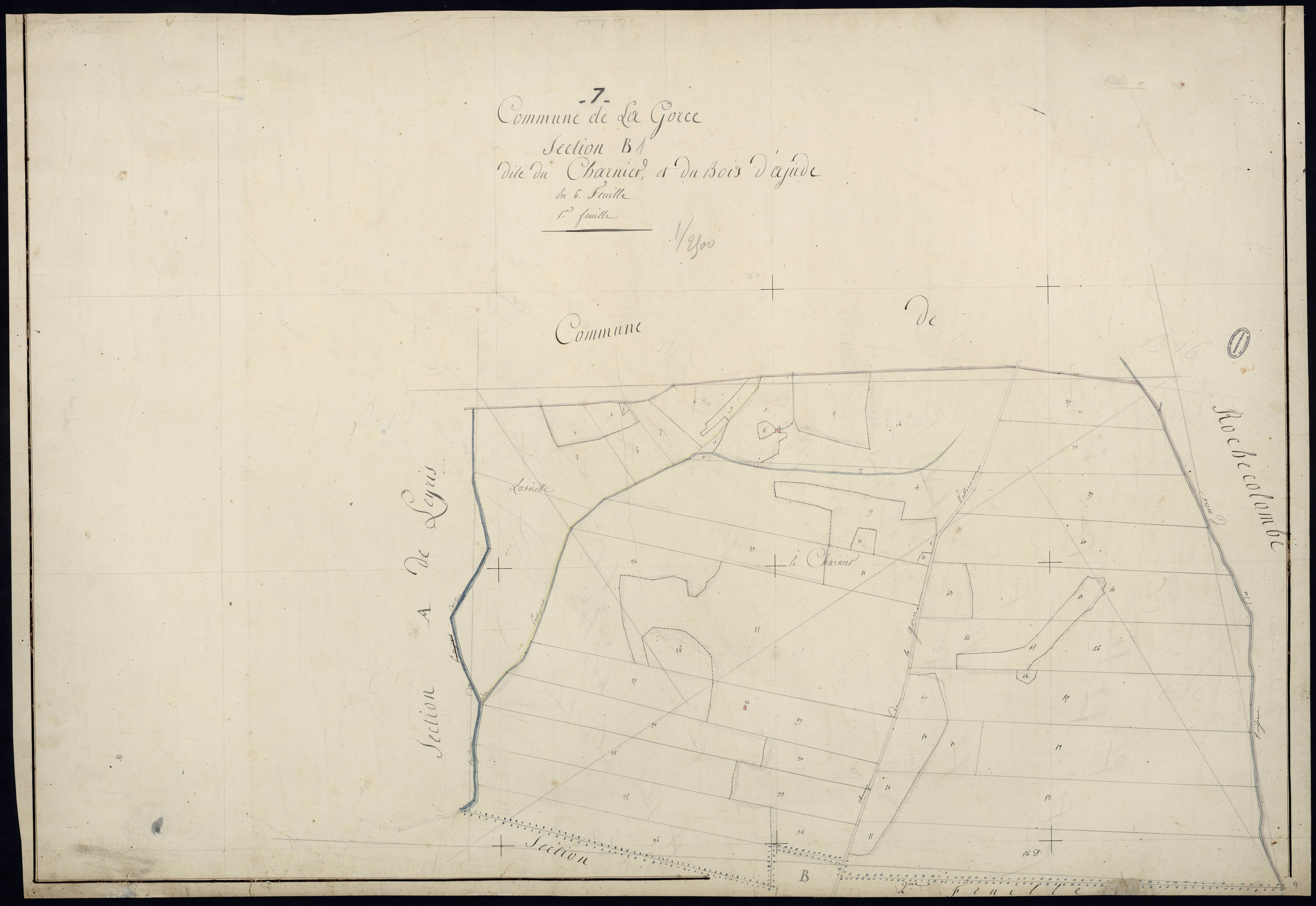 Lagorce - Section B - Feuillet 1