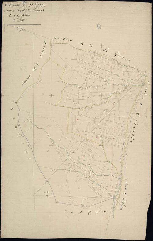 Lagorce - Section F - Feuillet 1