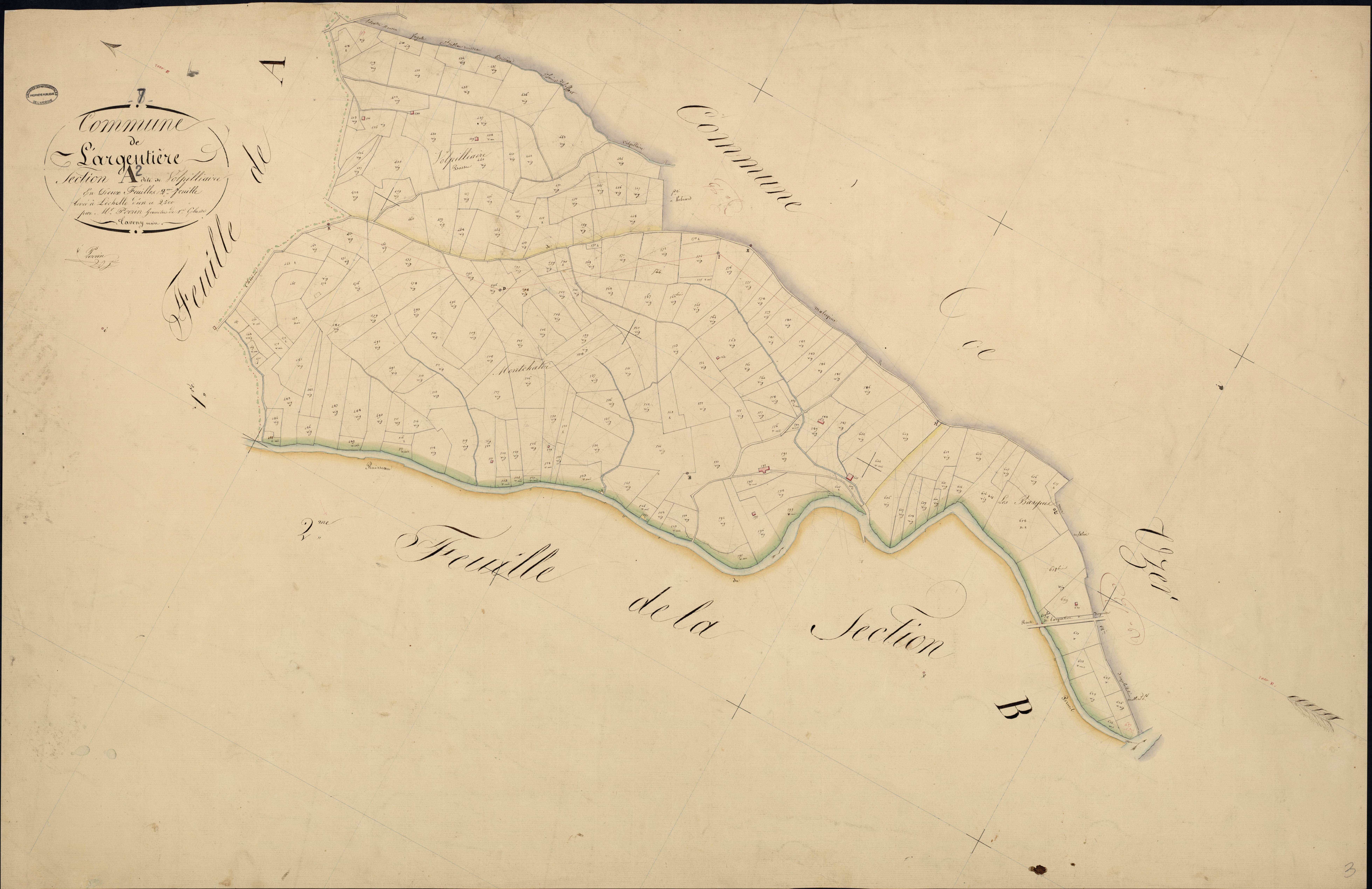 Largentière - Section A - Feuillet 2