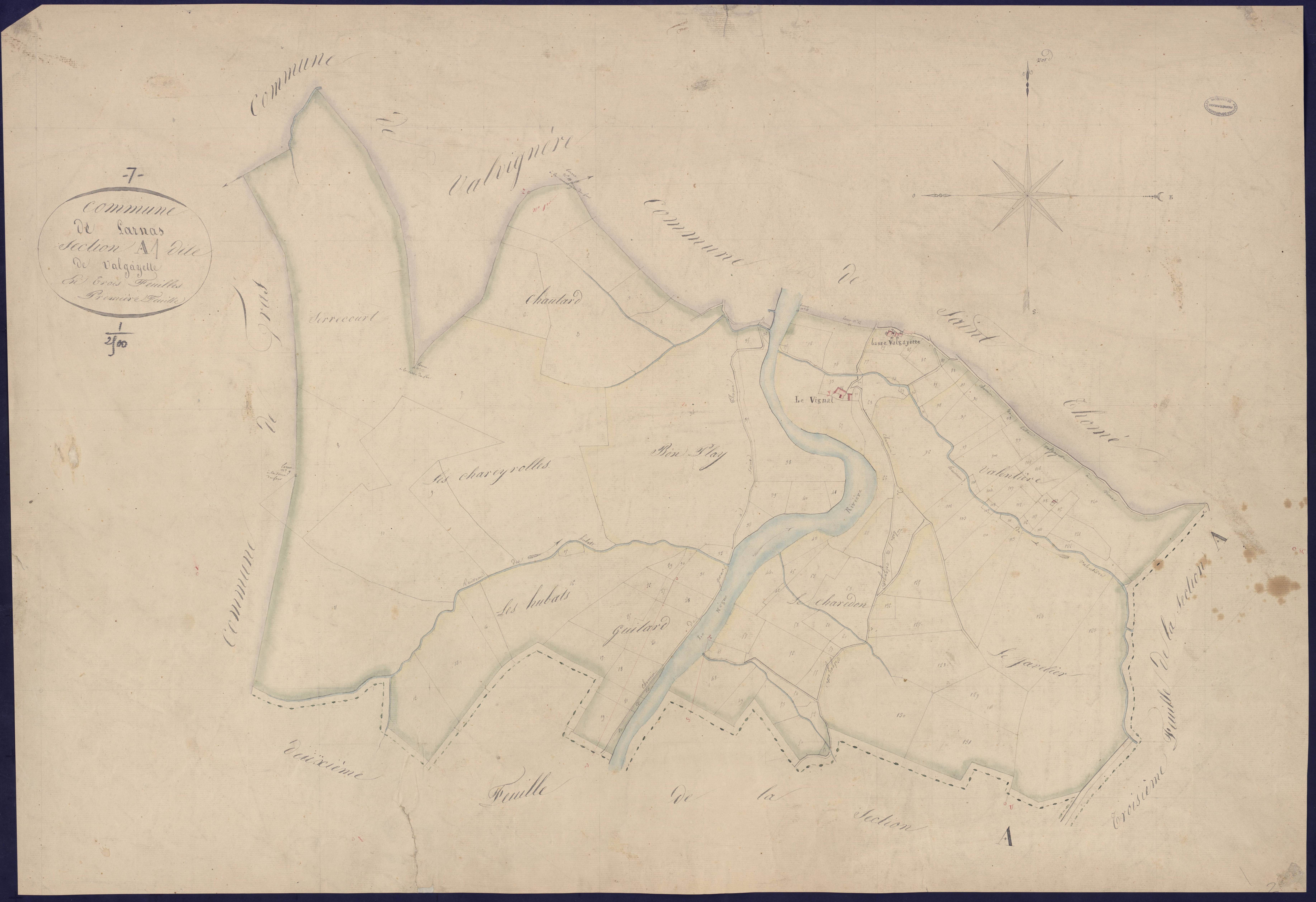Larnas - Section A - Feuillet 1