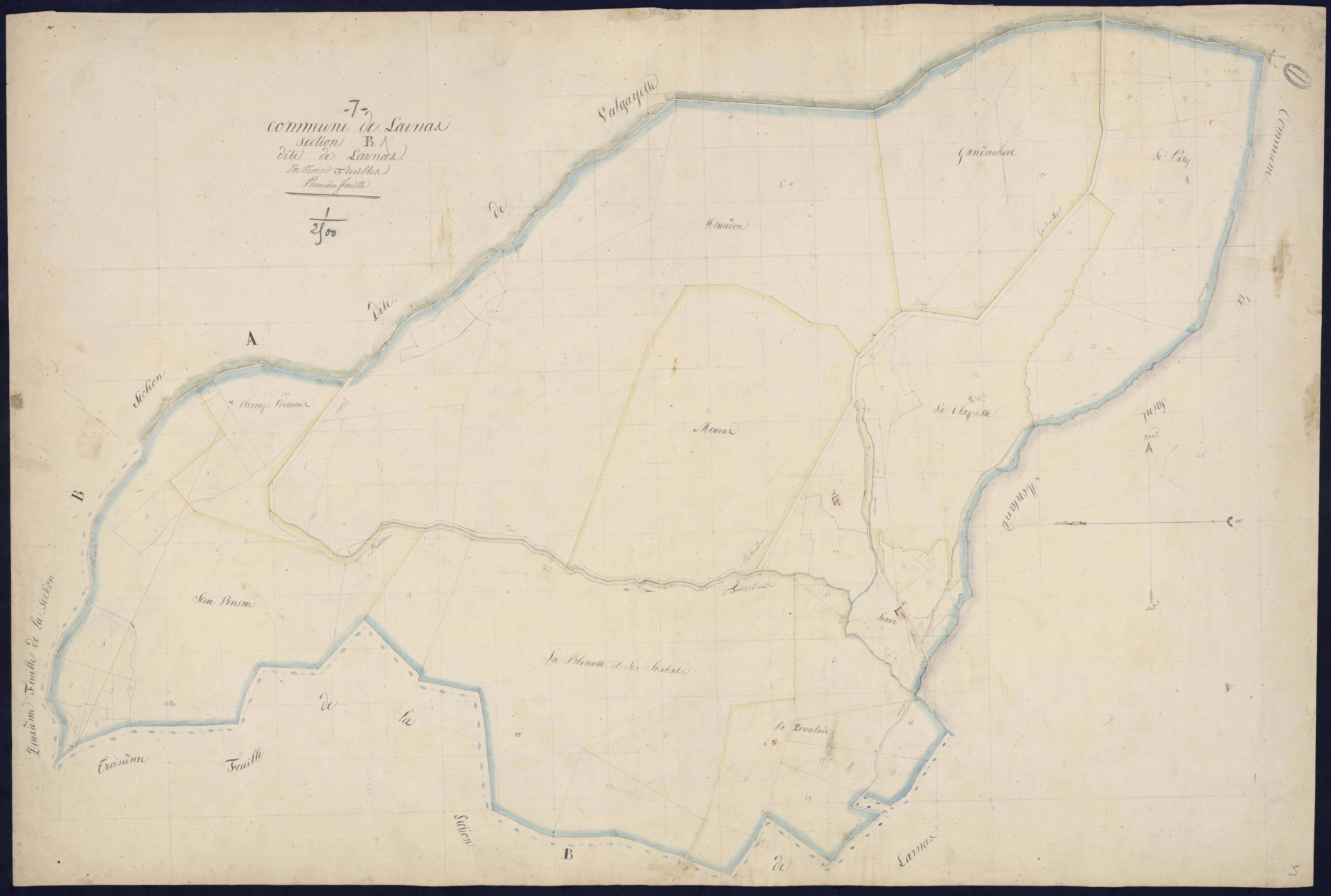 Larnas - Section B - Feuillet 1