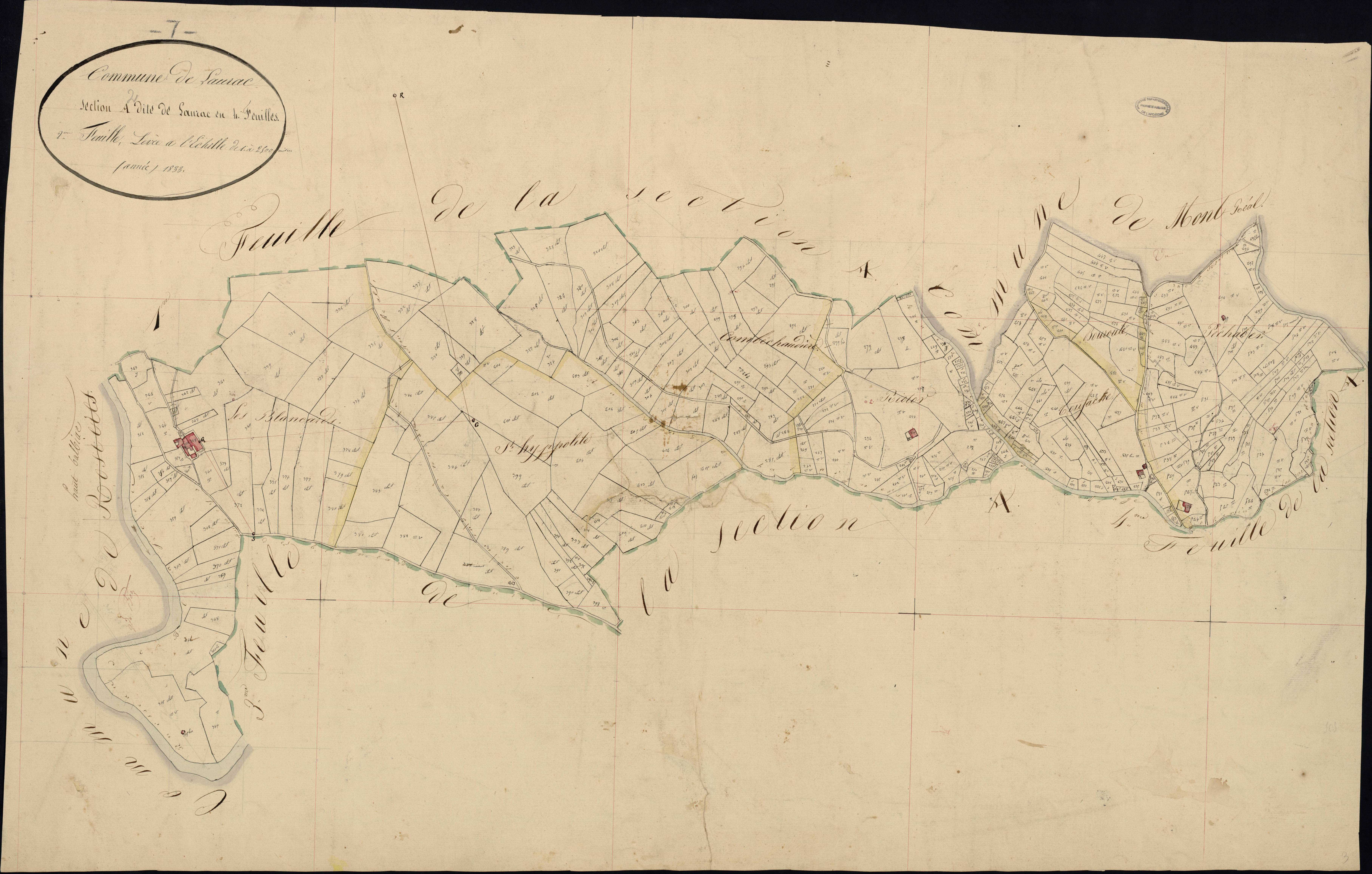 Laurac-en-Vivarais - Section A - Feuillet 2