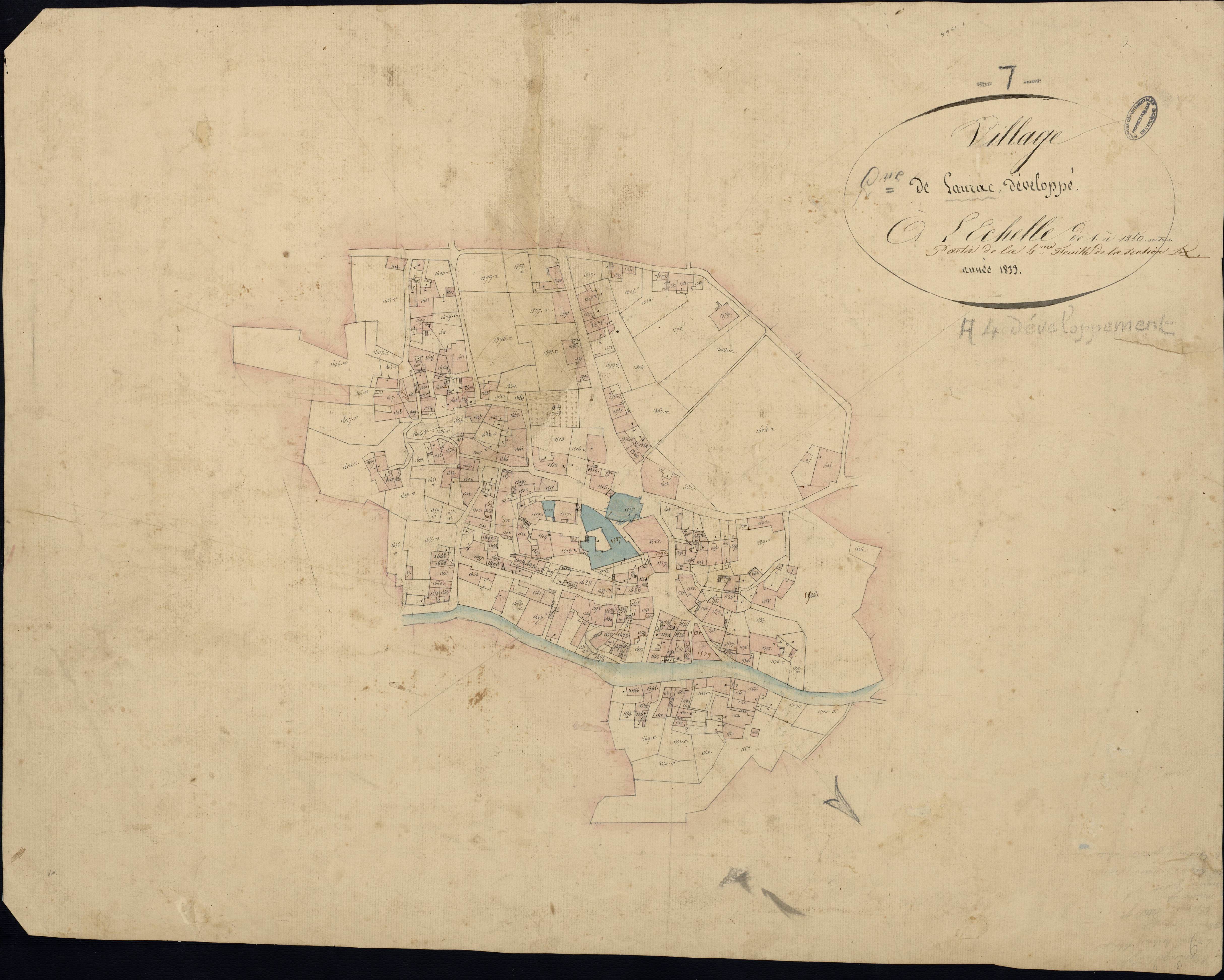 Laurac-en-Vivarais - Section A - Feuillet 4