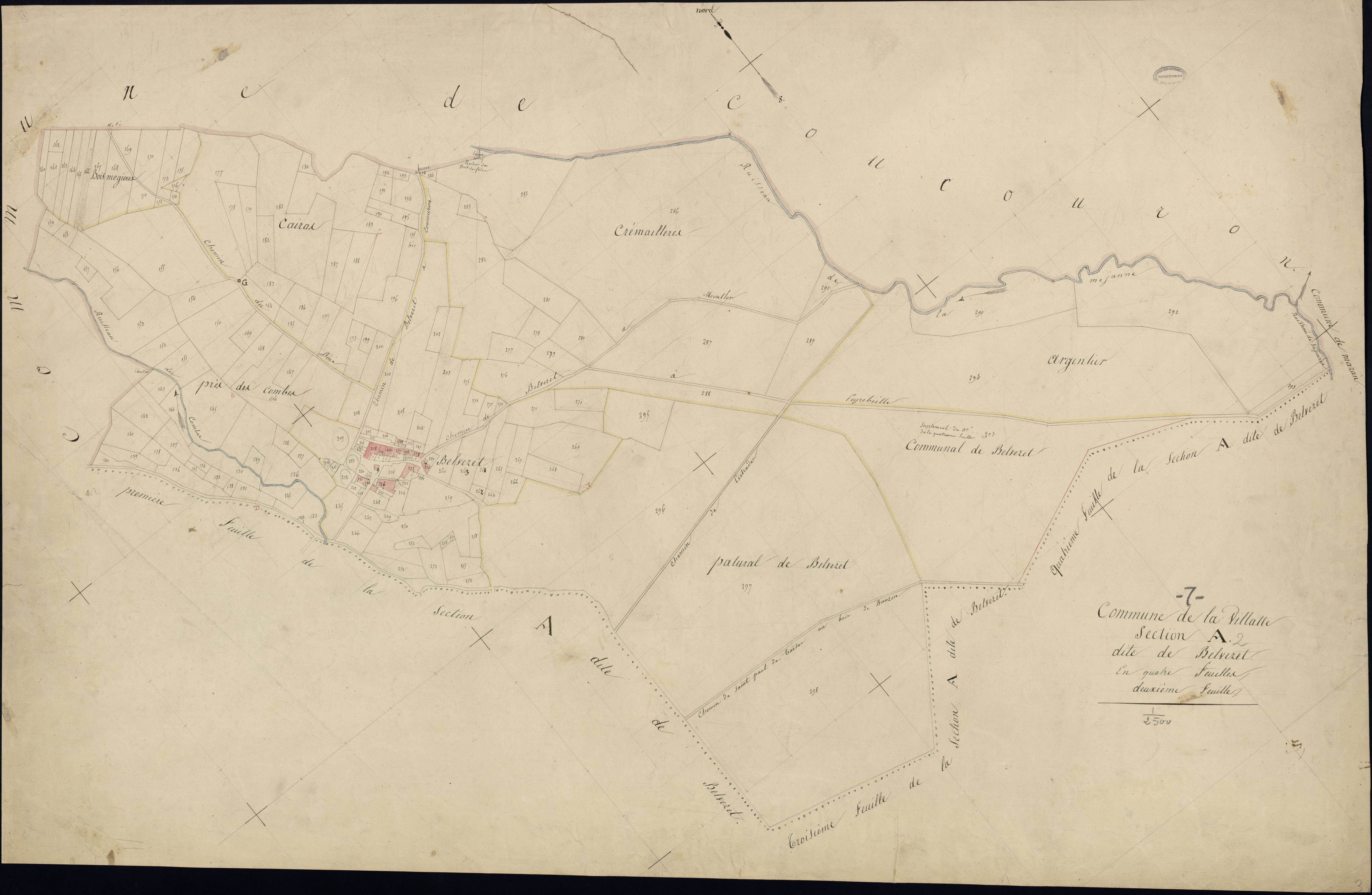 Lavillatte - Section A - Feuillet 2