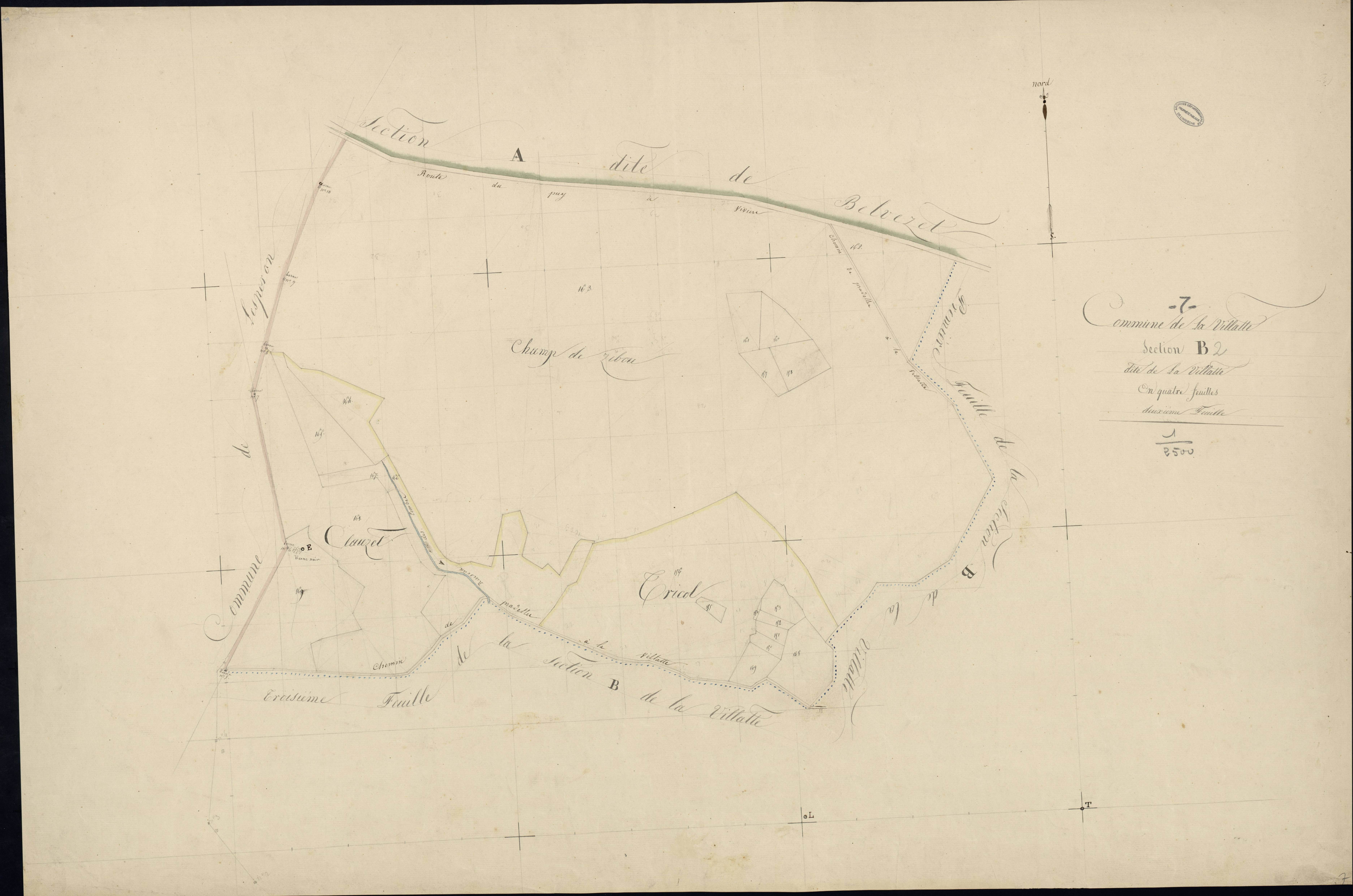 Lavillatte - Section B - Feuillet 2
