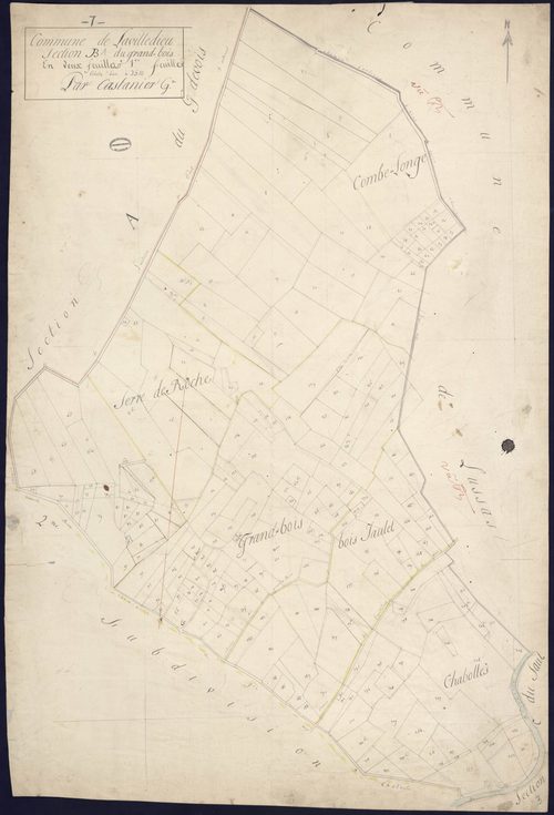 Lavilledieu - Section B - Feuillet 1