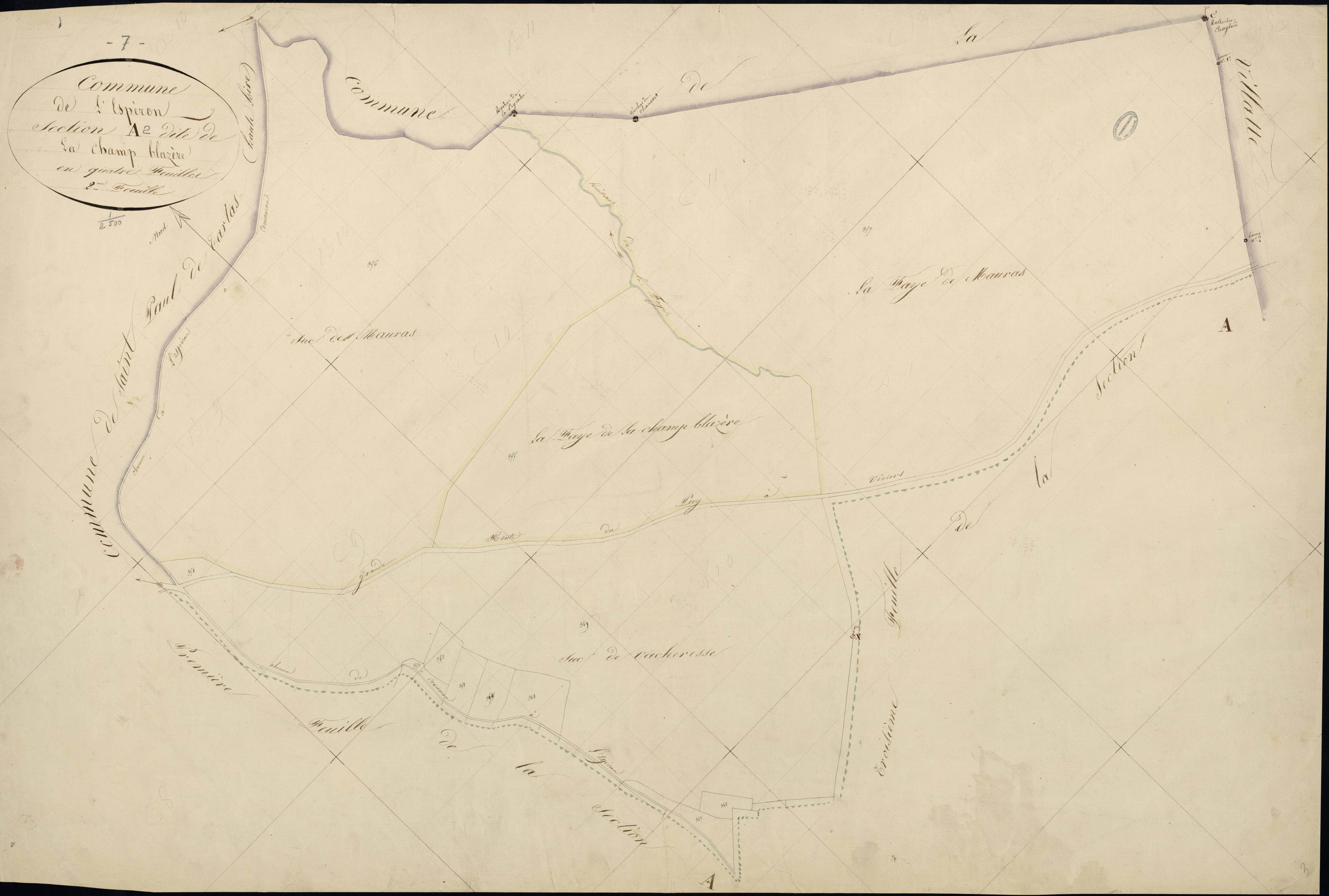 Lespéron - Section A - Feuillet 2