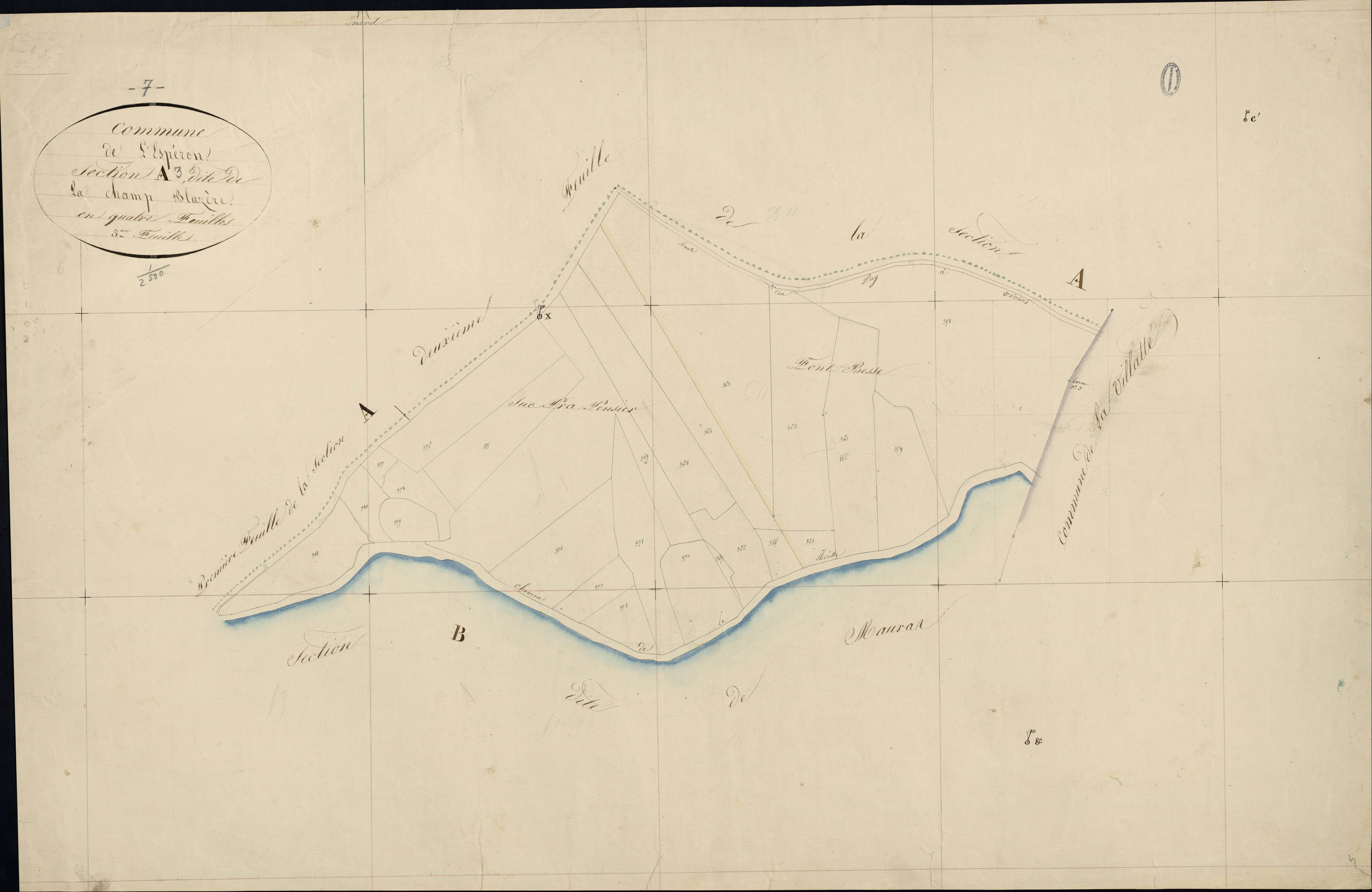 Lespéron - Section A - Feuillet 3