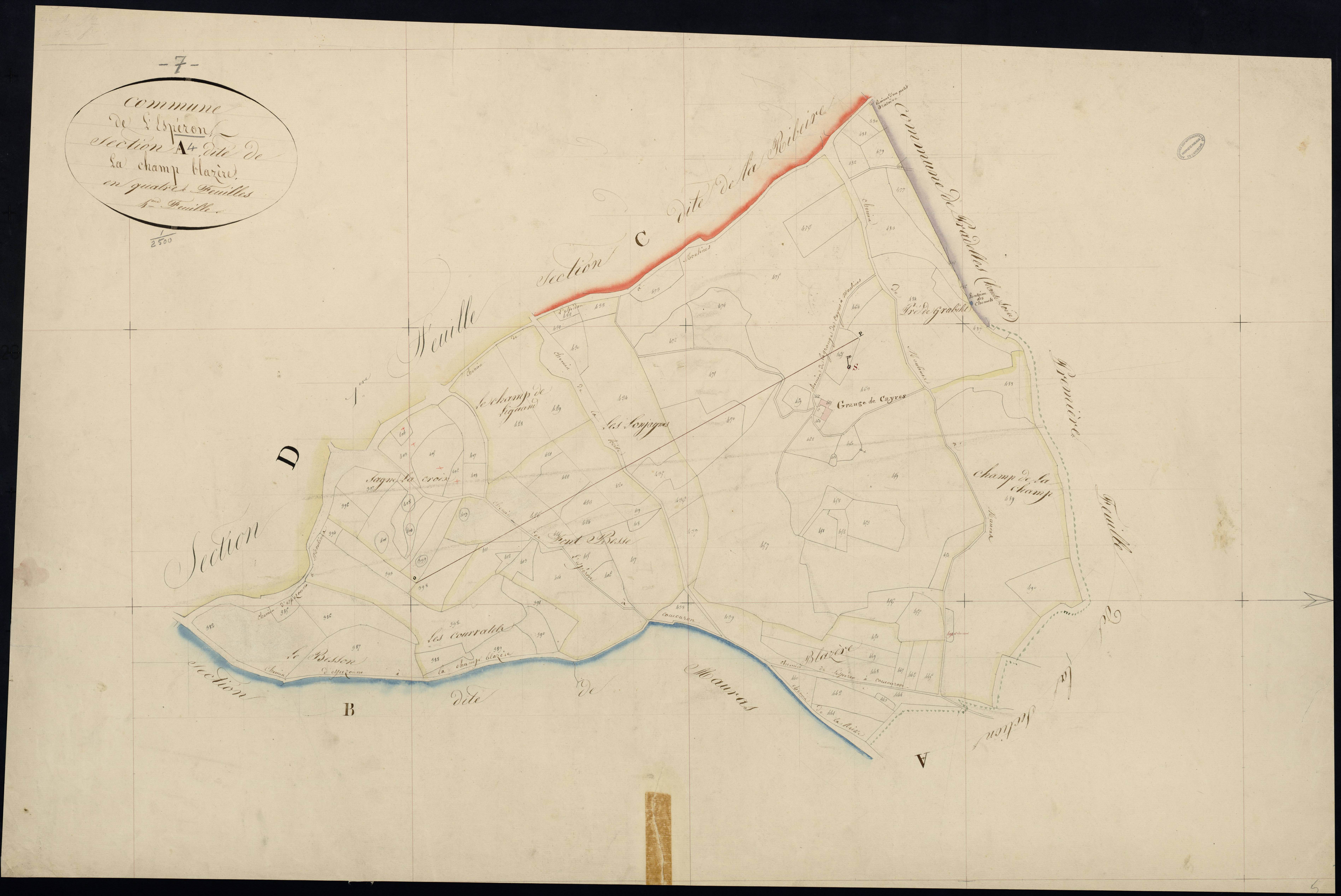 Lespéron - Section A - Feuillet 4