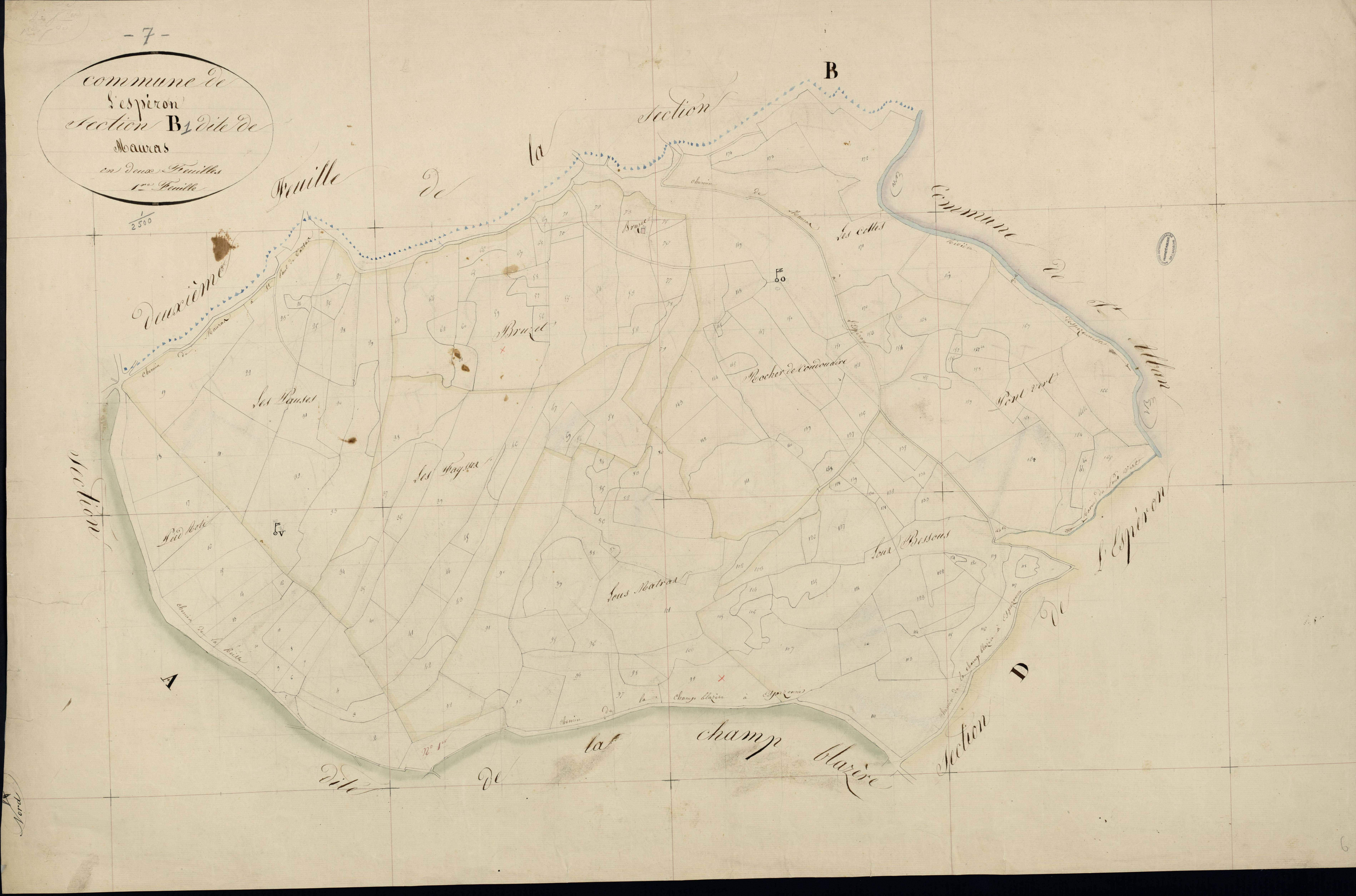 Lespéron - Section B - Feuillet 1