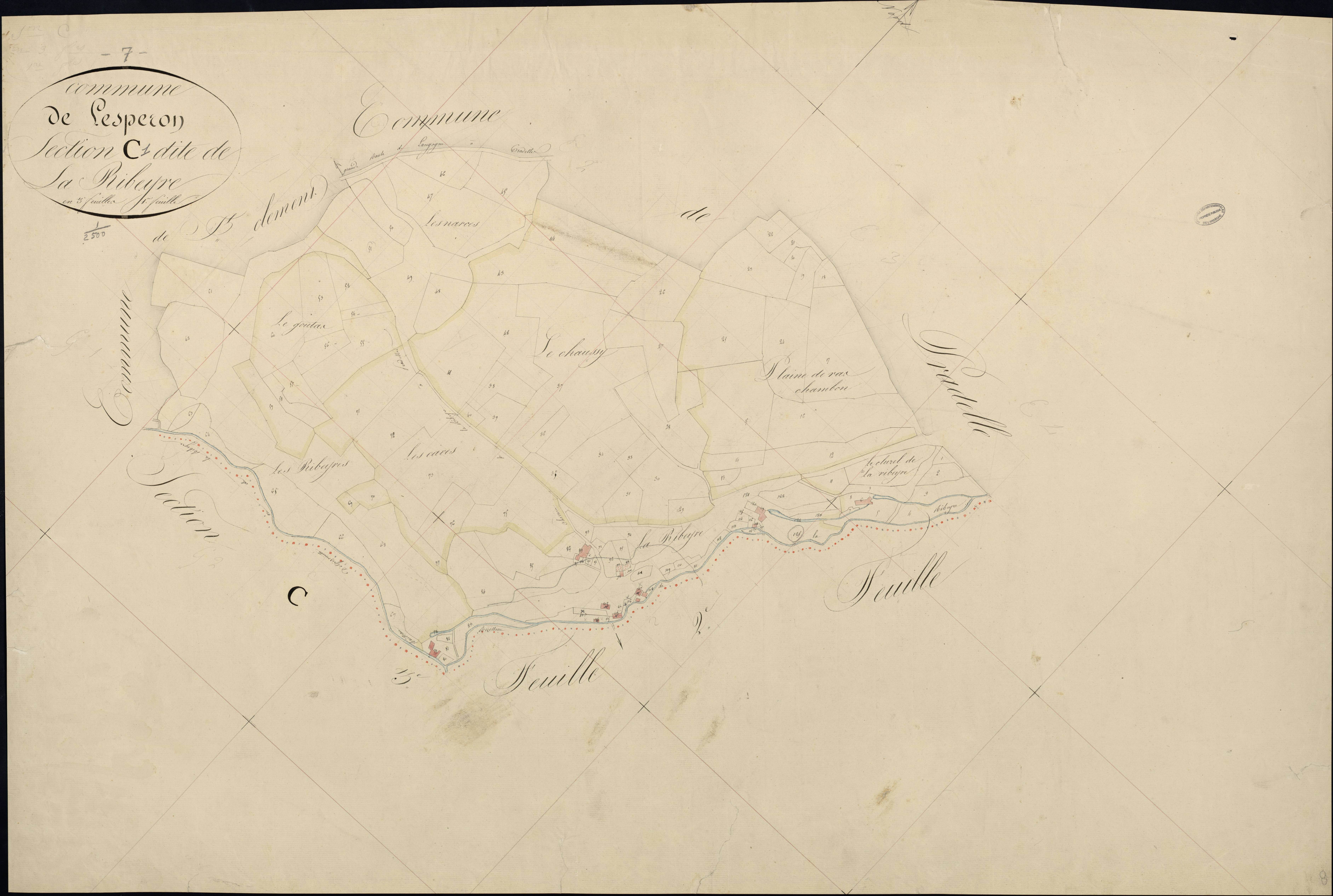 Lespéron - Section C - Feuillet 1