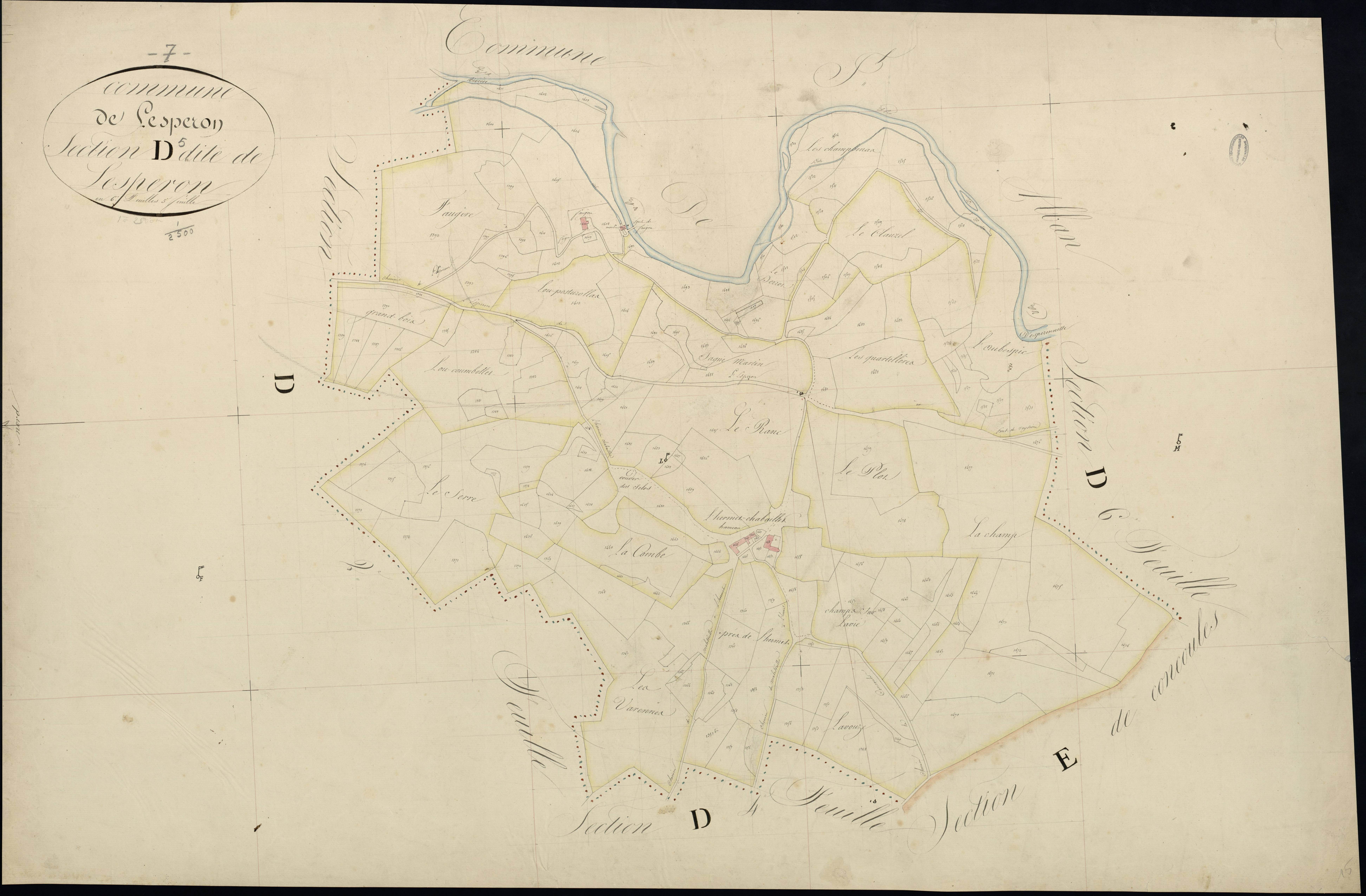 Lespéron - Section D - Feuillet 5