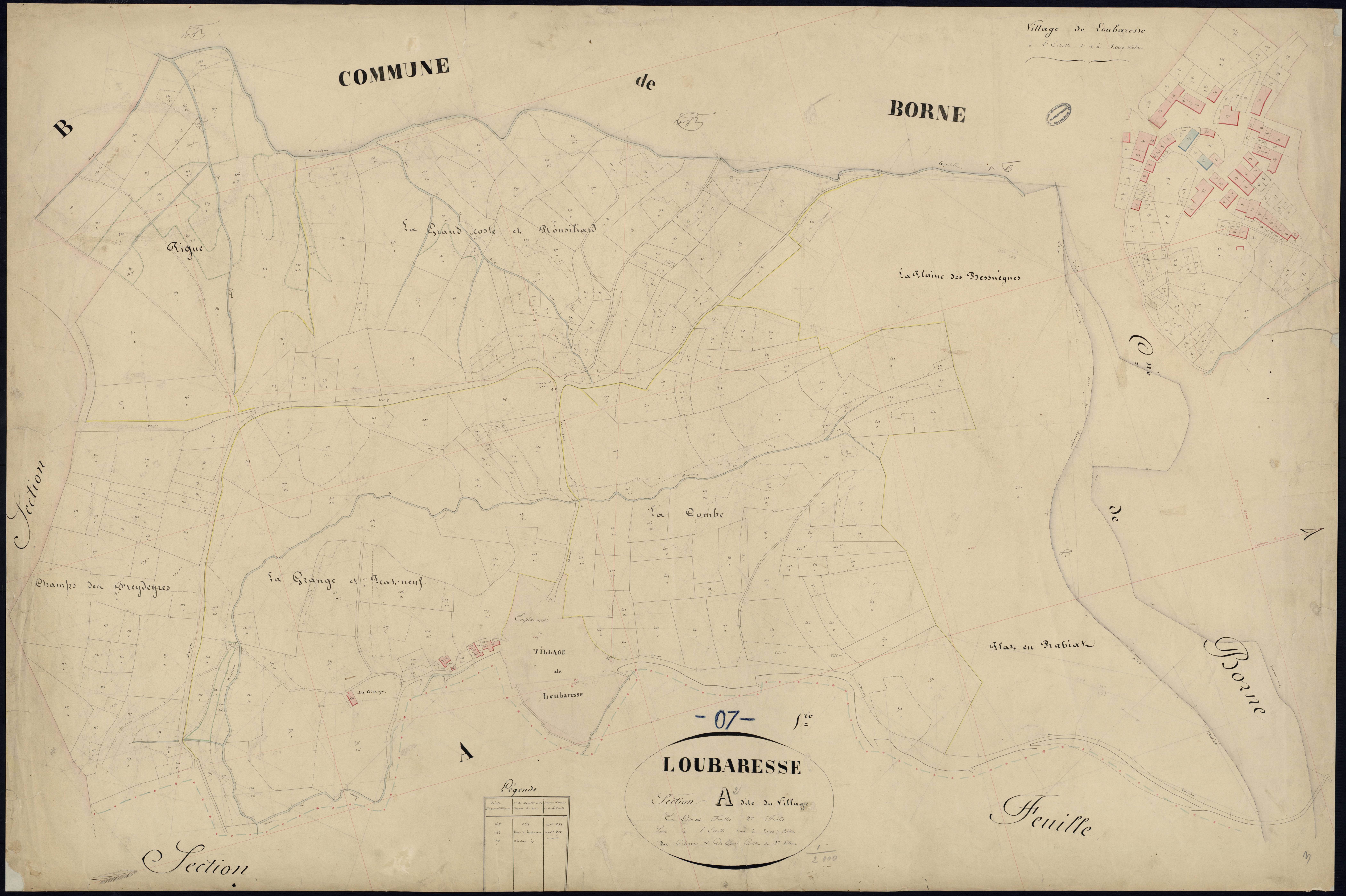 Loubaresse - Section A - Feuillet 2